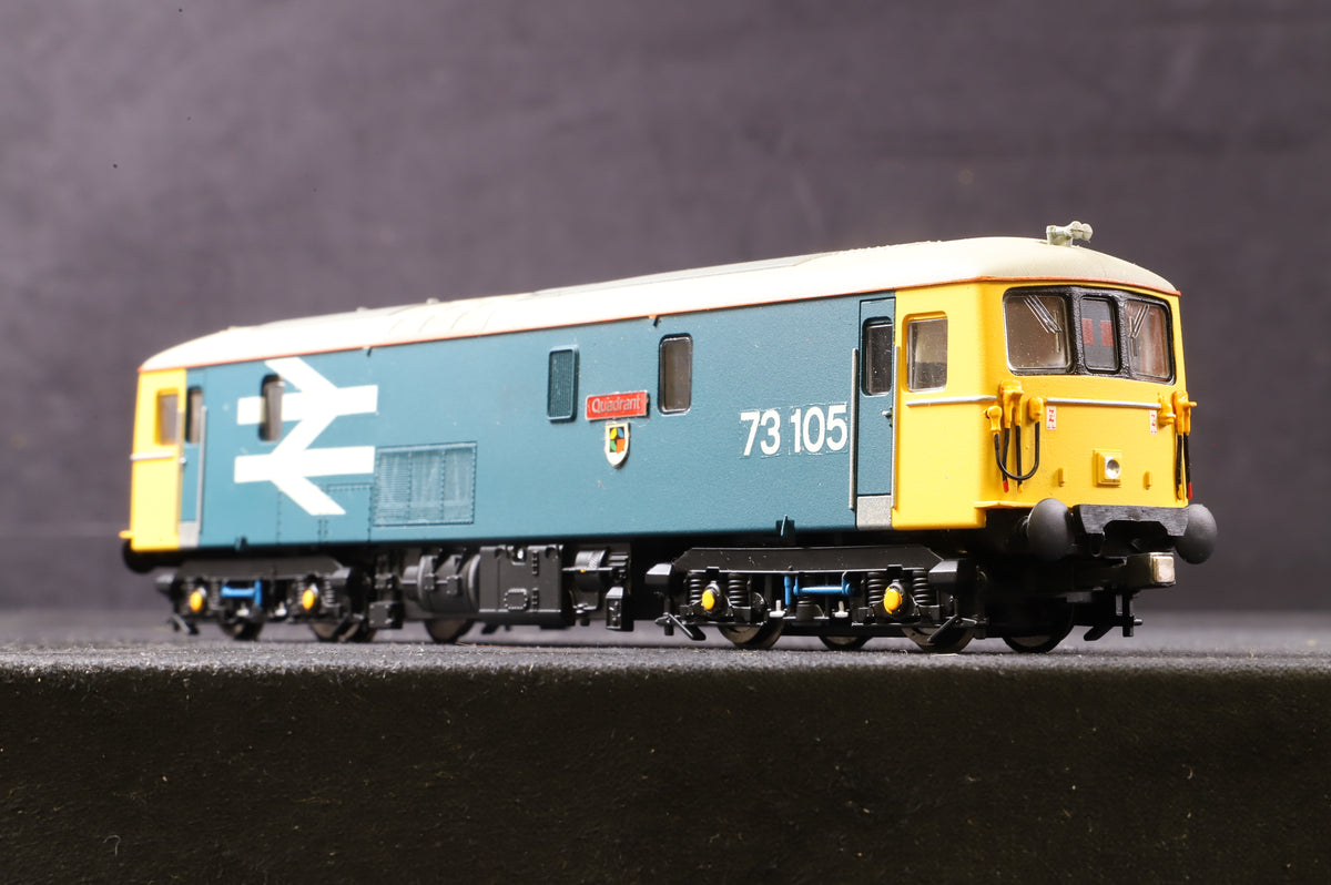 Hornby OO Class 73 &#39;73105&#39; BR Blue Large Logo Repainted &amp; Detailed