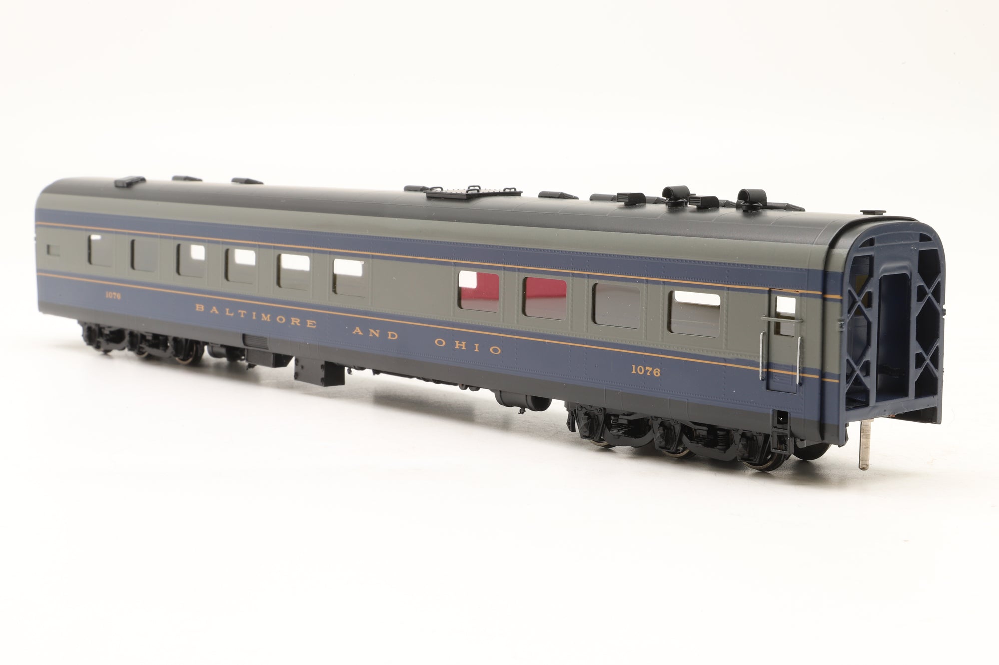 MTS Imports HO Brass Baltimore & Ohio Passenger Car Set 'The Royal Blue' Factory Painted