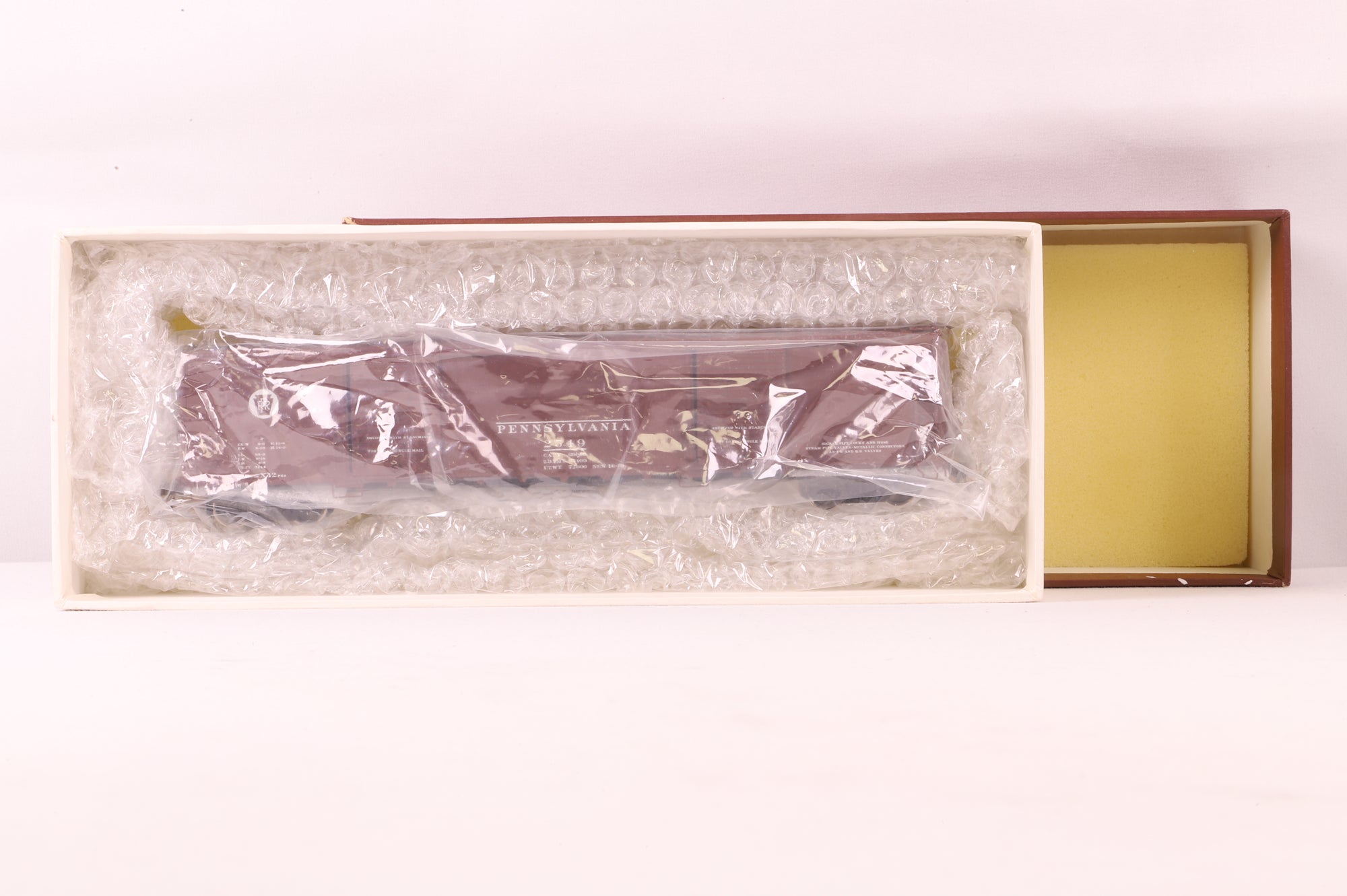 The P Company HO Brass Passenger Car PRR Class X42 Mail Storage Car '2549'