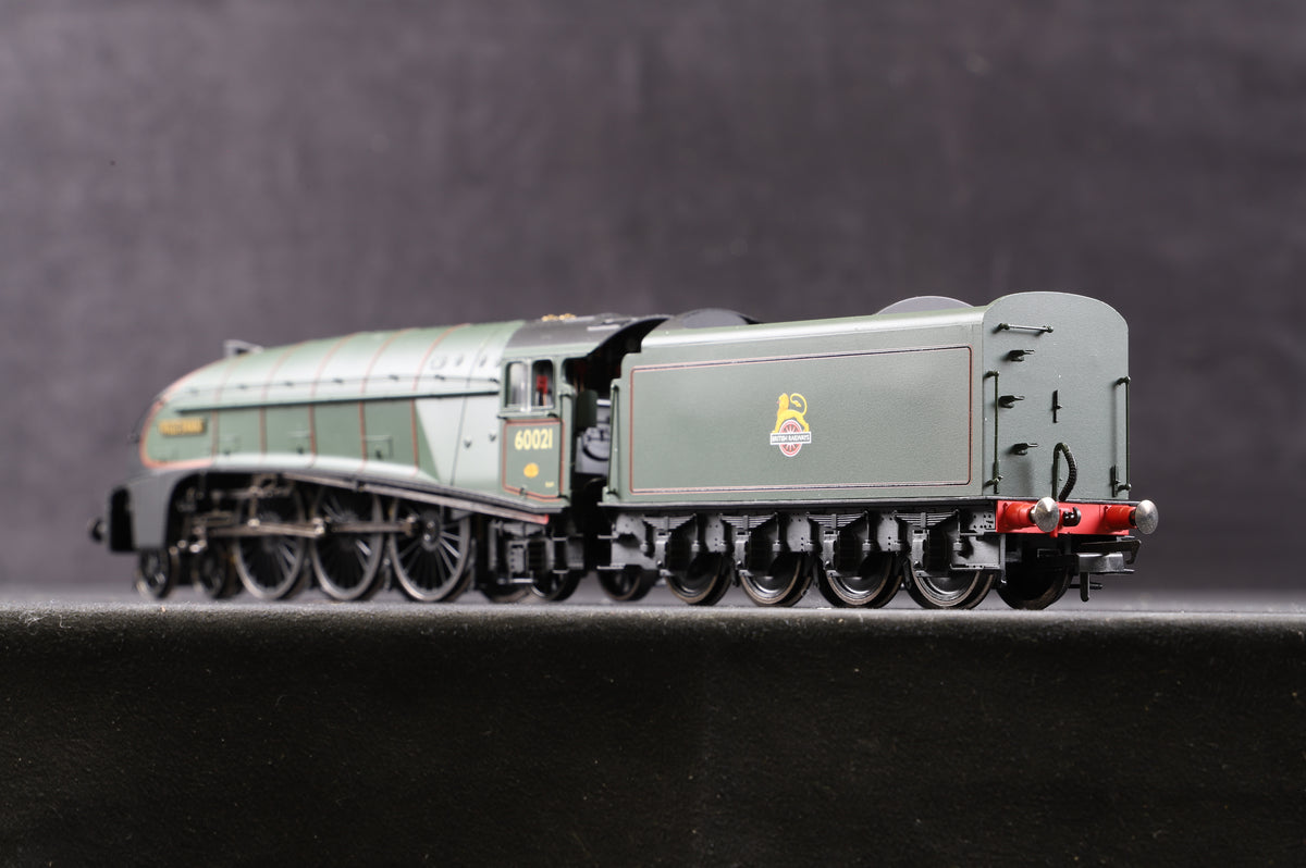 Hornby OO R2615 Class A4 &#39;60021&#39; &#39;Wild Swan&#39; BR Green E/C