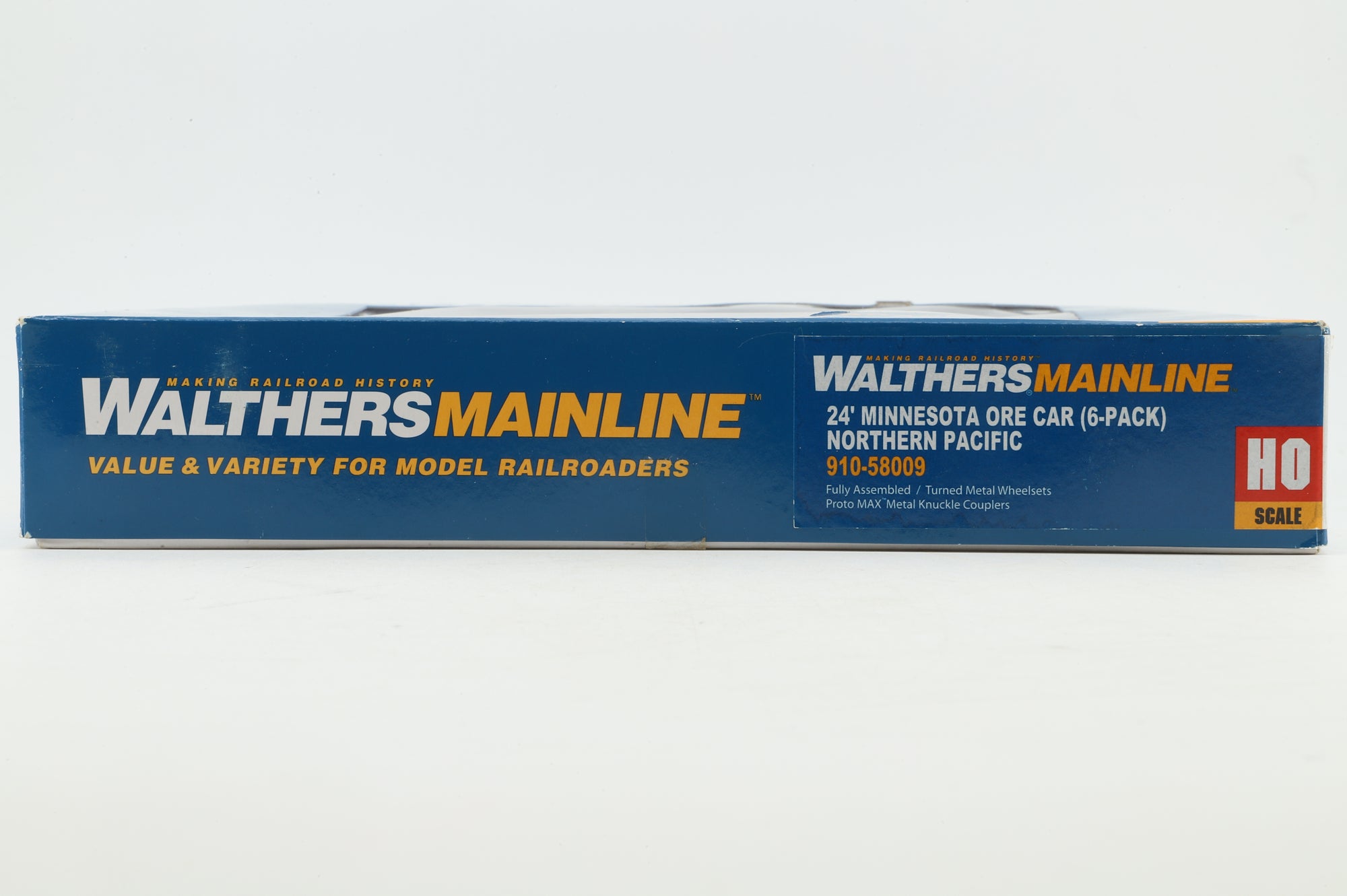 Walthers HO 6-Pack of 24' Michigan Ore Cars in DMIR Brown - Pro-Weathered/Customised