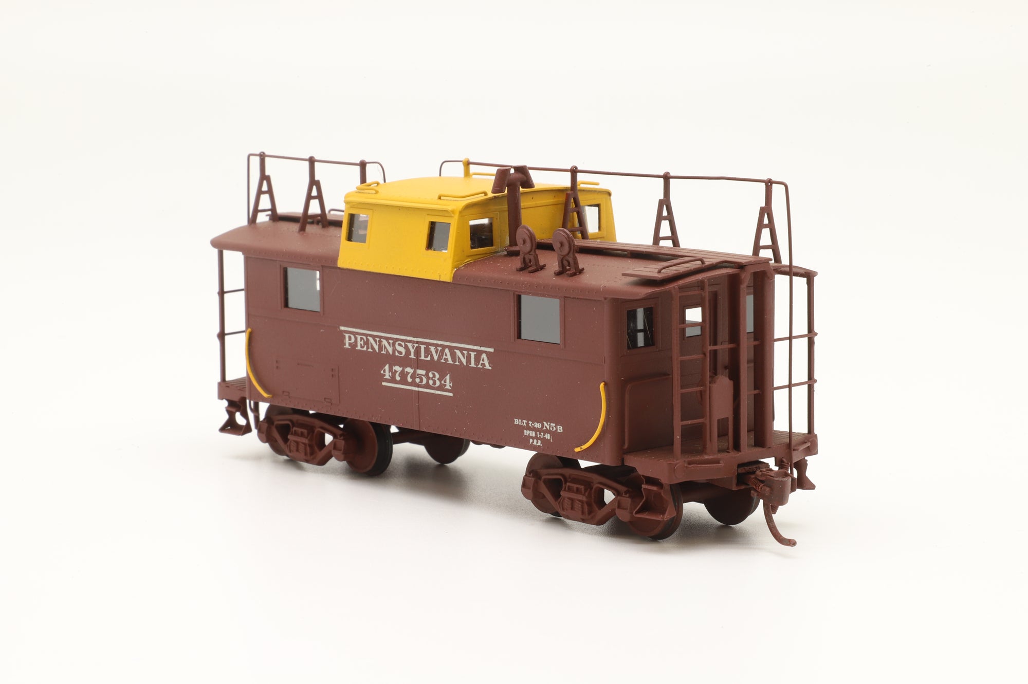 Alpha Models HO Brass PRR Caboose N-5A/F '477534'
