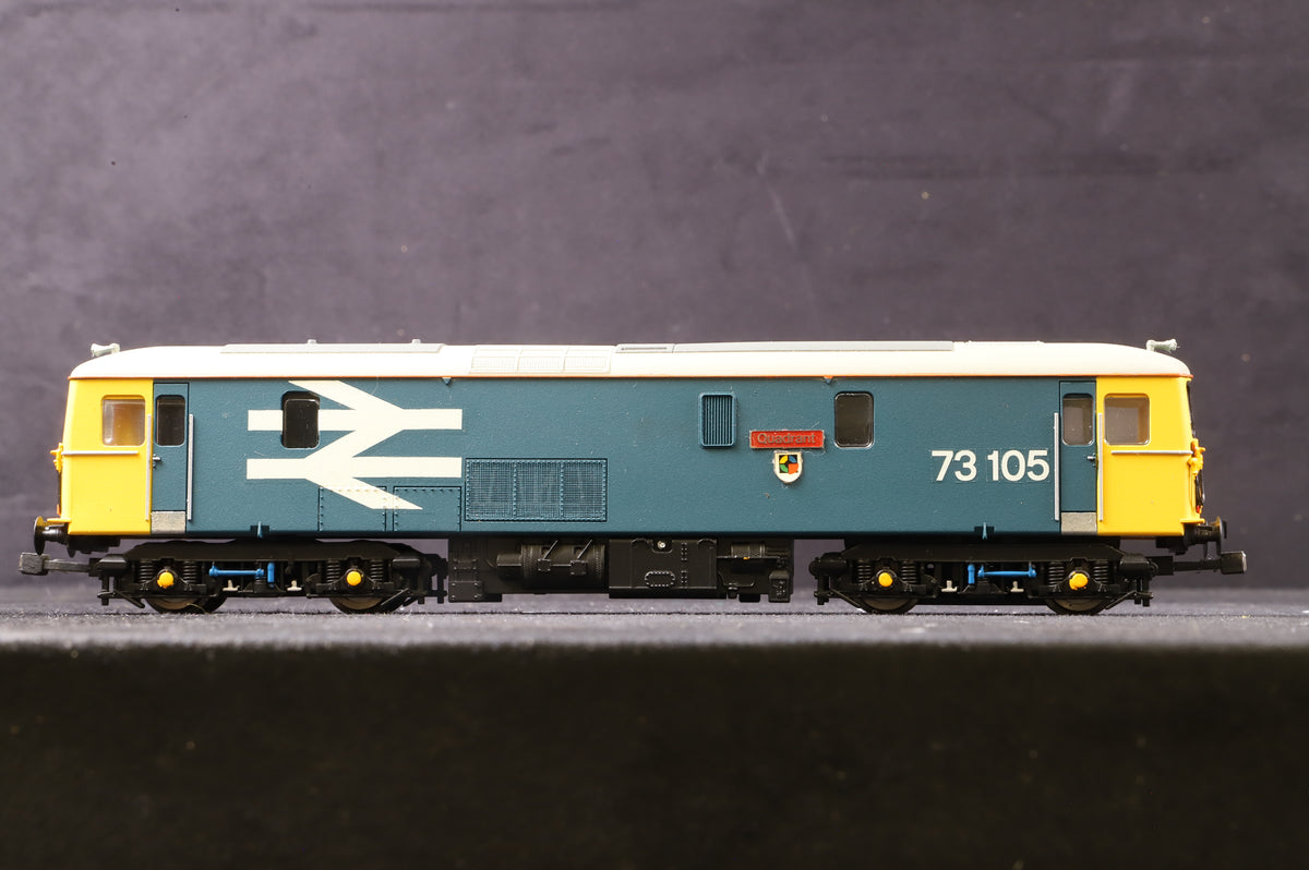Hornby OO Class 73 &#39;73105&#39; BR Blue Large Logo Repainted &amp; Detailed