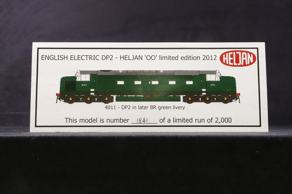 Heljan OO 4011 English Electric DP2 Prototype BR Two-Tone Green Ltd Ed 1841/ 2000