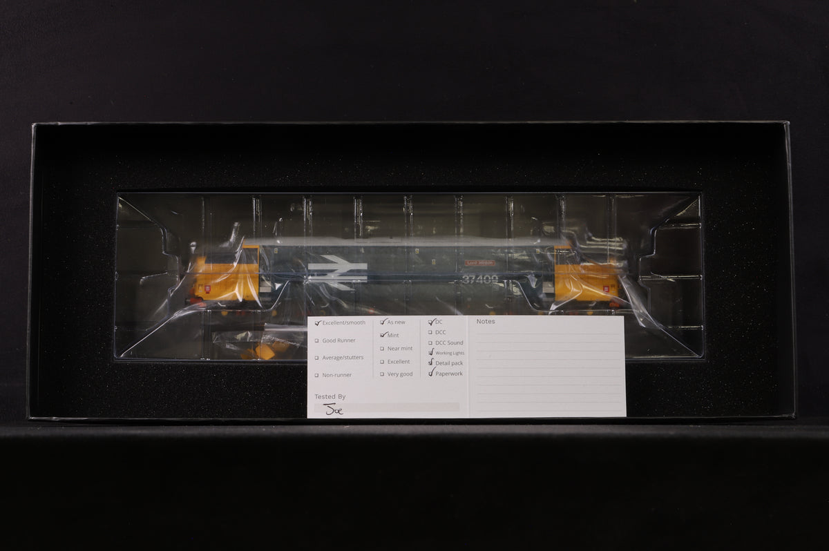 Accurascale OO ACC2308 Class 37/4 \37409&#39; BR Large Logo Blue