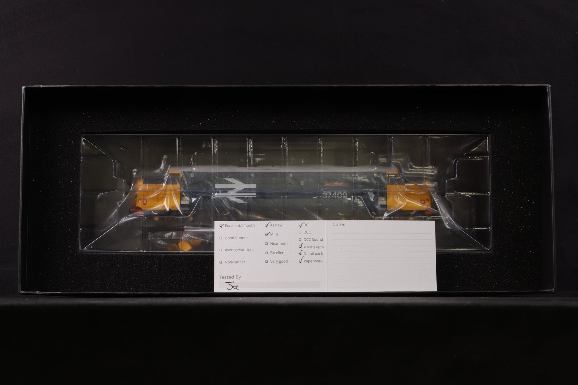 Accurascale OO ACC2308 Class 37/4 \37409' BR Large Logo Blue