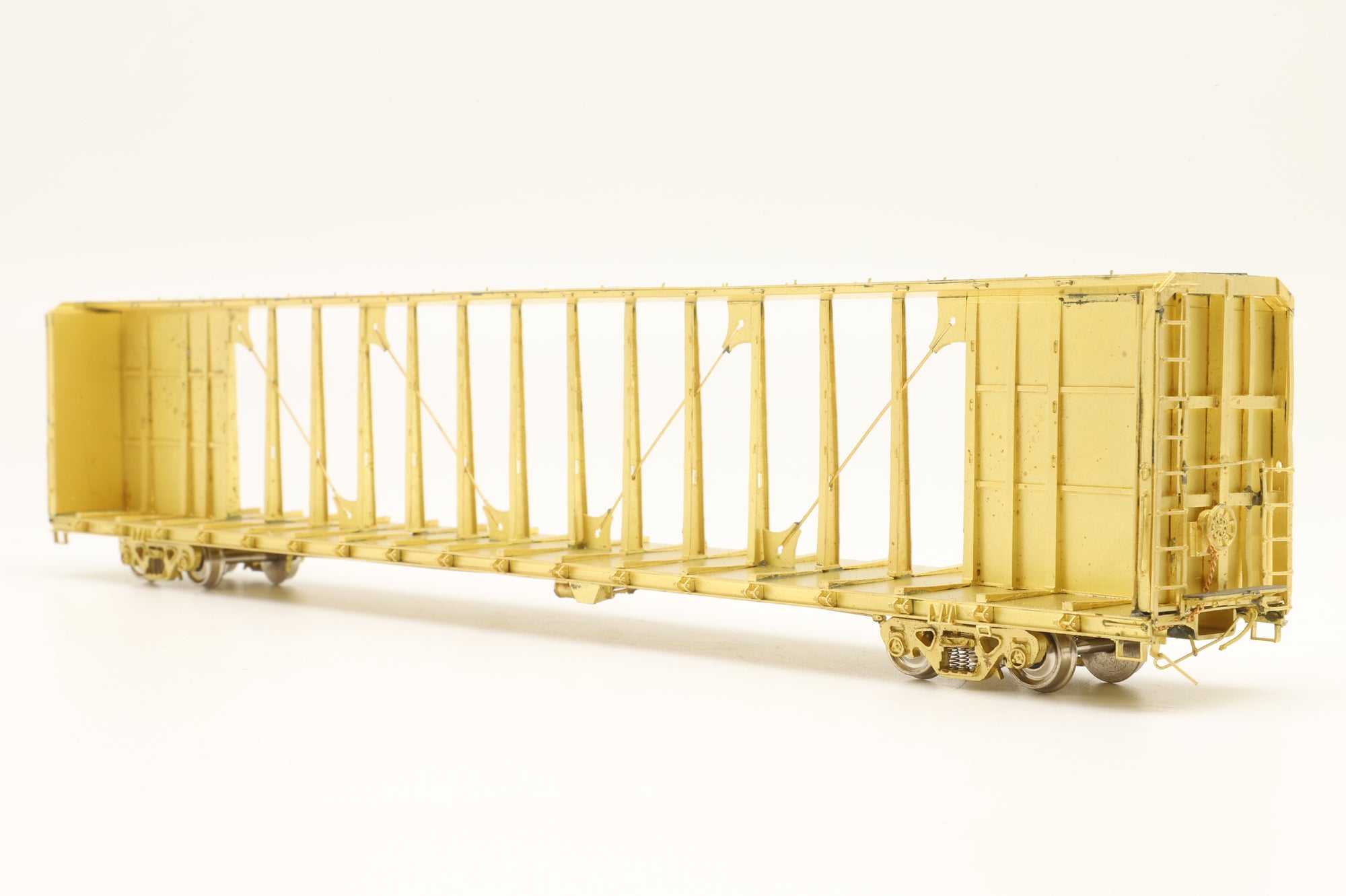 Overland Models/M.S Model HO OMI-3235 Trailer Train TSH 75' Flat Car Centerbeam Bulkhead, Unpainted Brass