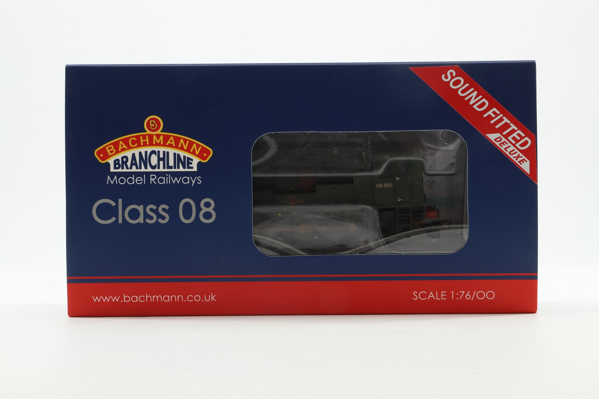 Bachmann OO 35-926SFX Class 08 08923 in BR Green w/ Wasp Stripes - Weathered