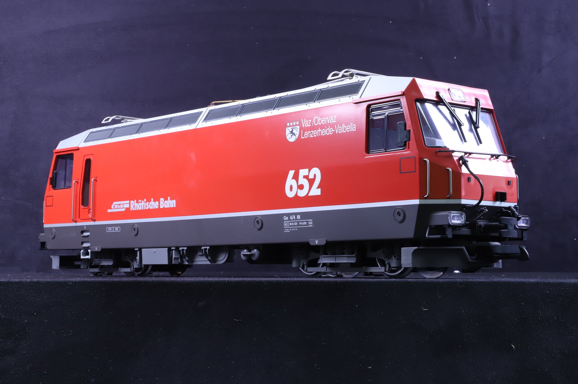 LGB G Scale 26420 Class Ge 4/4 III 652 of the RhB DC & DCC Sound