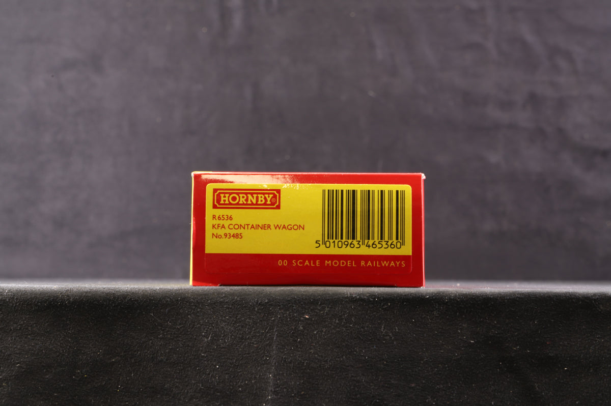 Hornby OO R6536 KFA Container Wagon &#39;93485&#39;