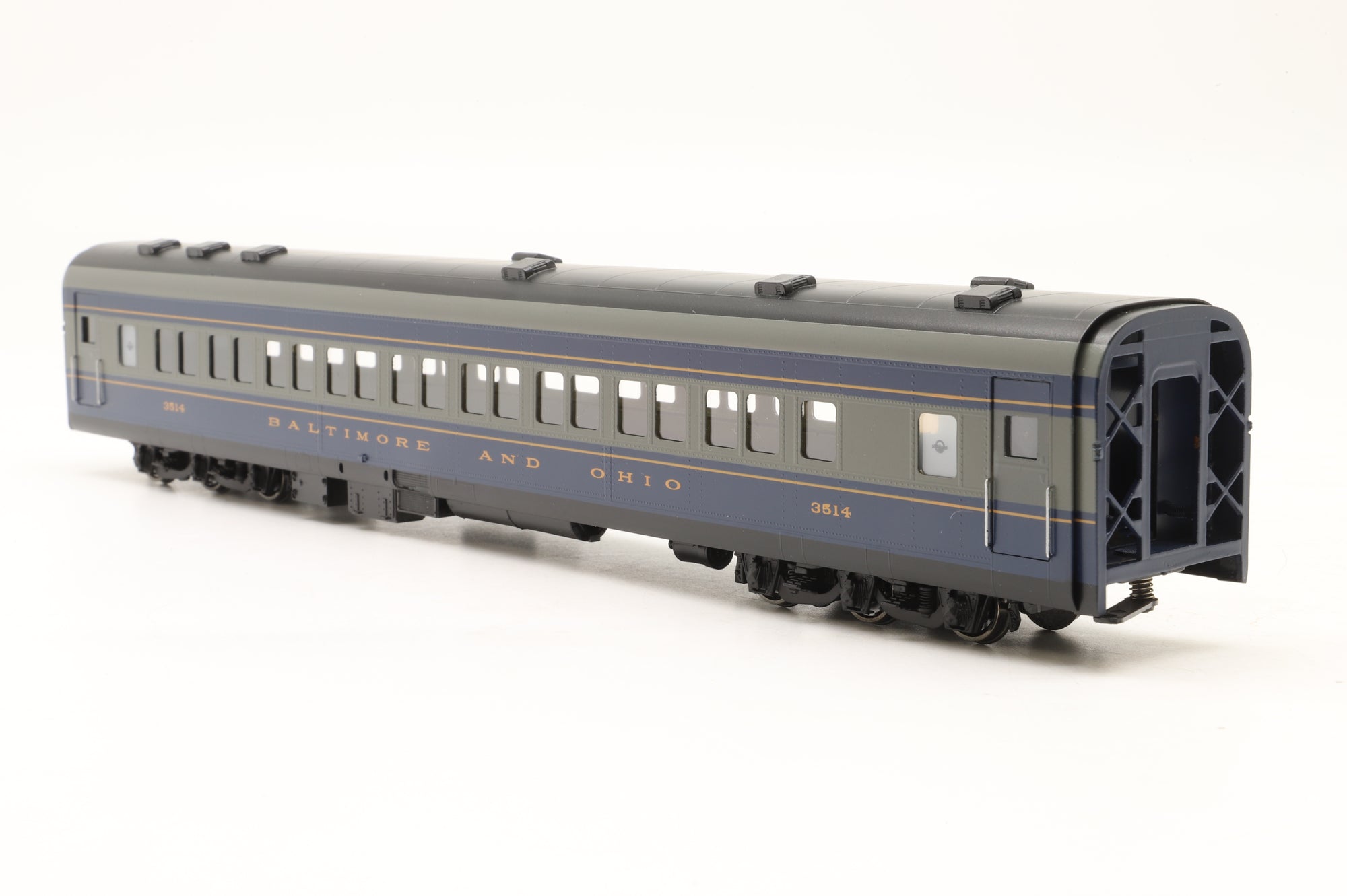 MTS Imports HO Brass Baltimore & Ohio Passenger Car Set 'The Royal Blue' Factory Painted