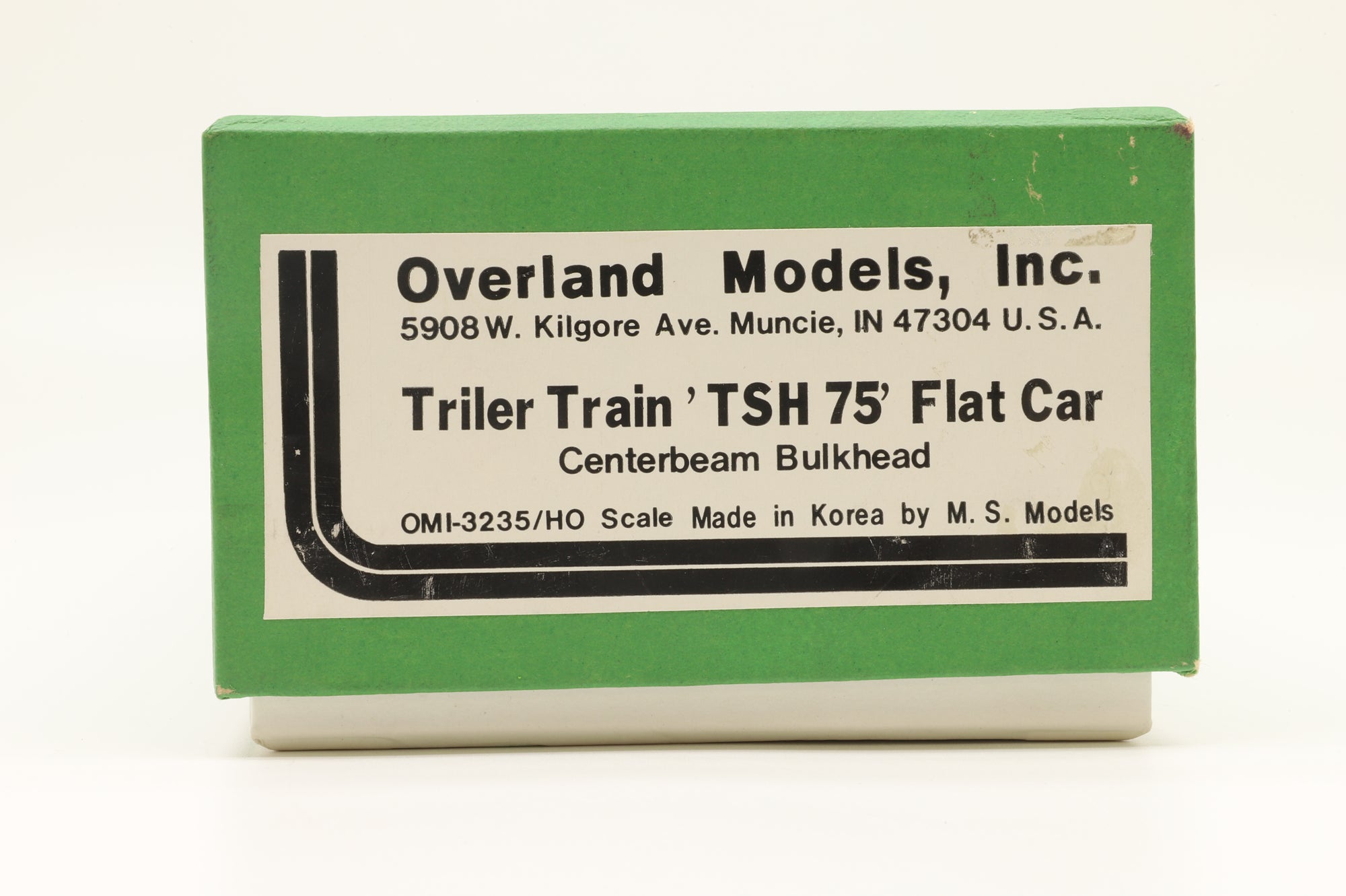 Overland Models/M.S Model HO OMI-3235 Trailer Train TSH 75' Flat Car Centerbeam Bulkhead, Unpainted Brass
