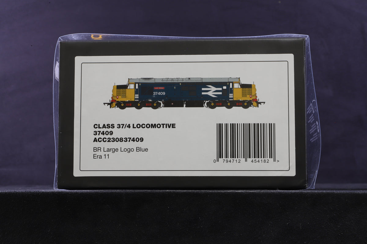 Accurascale OO ACC2308 Class 37/4 \37409&#39; BR Large Logo Blue