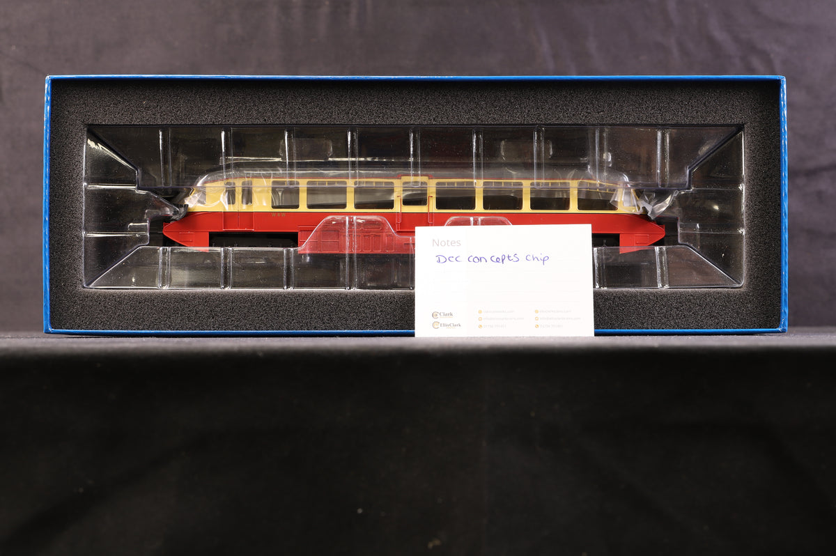 Dapol OO 4D-011-008 Streamlined Railcar W8 BR Lined Carmine &amp; Cream, DCC