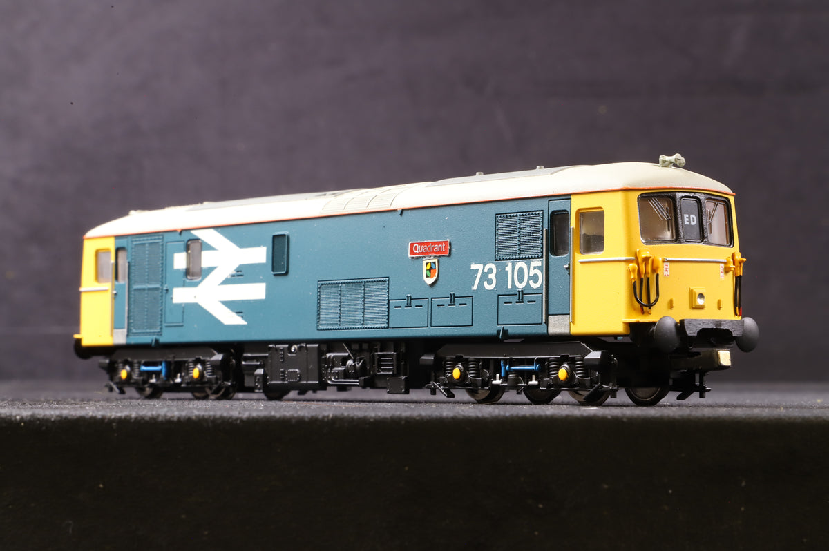 Hornby OO Class 73 &#39;73105&#39; BR Blue Large Logo Repainted &amp; Detailed