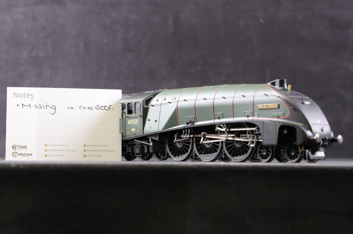 Hornby OO R2615 Class A4 &#39;60021&#39; &#39;Wild Swan&#39; BR Green E/C