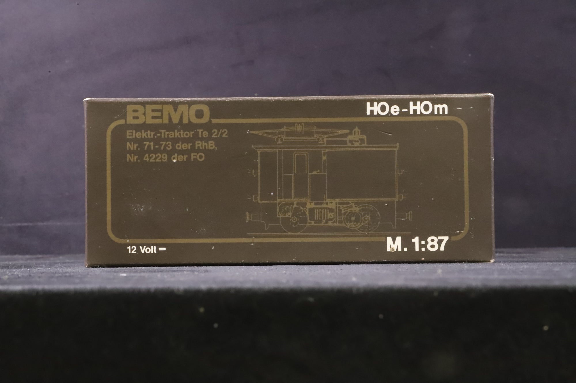 Bemo HOm 1270-103 Class Te 2/2 Works Tractor 73 of the Rhaetian Railway NON RUNNER