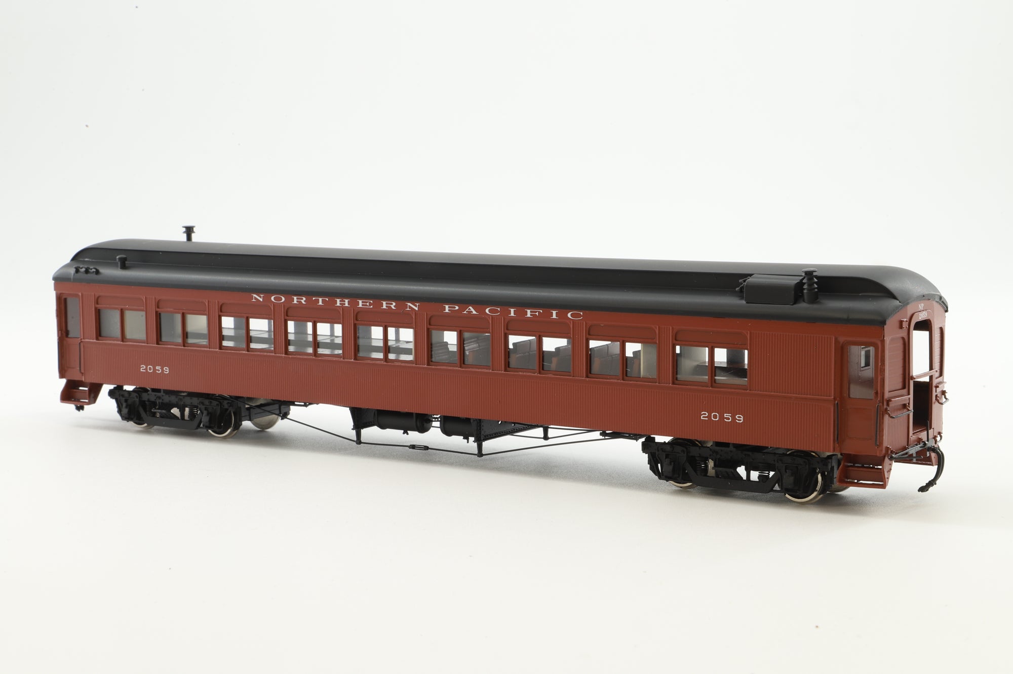 W&R Enterprises HO Brass 3235 Drovers Car NP v3  Mineral Red '2059'