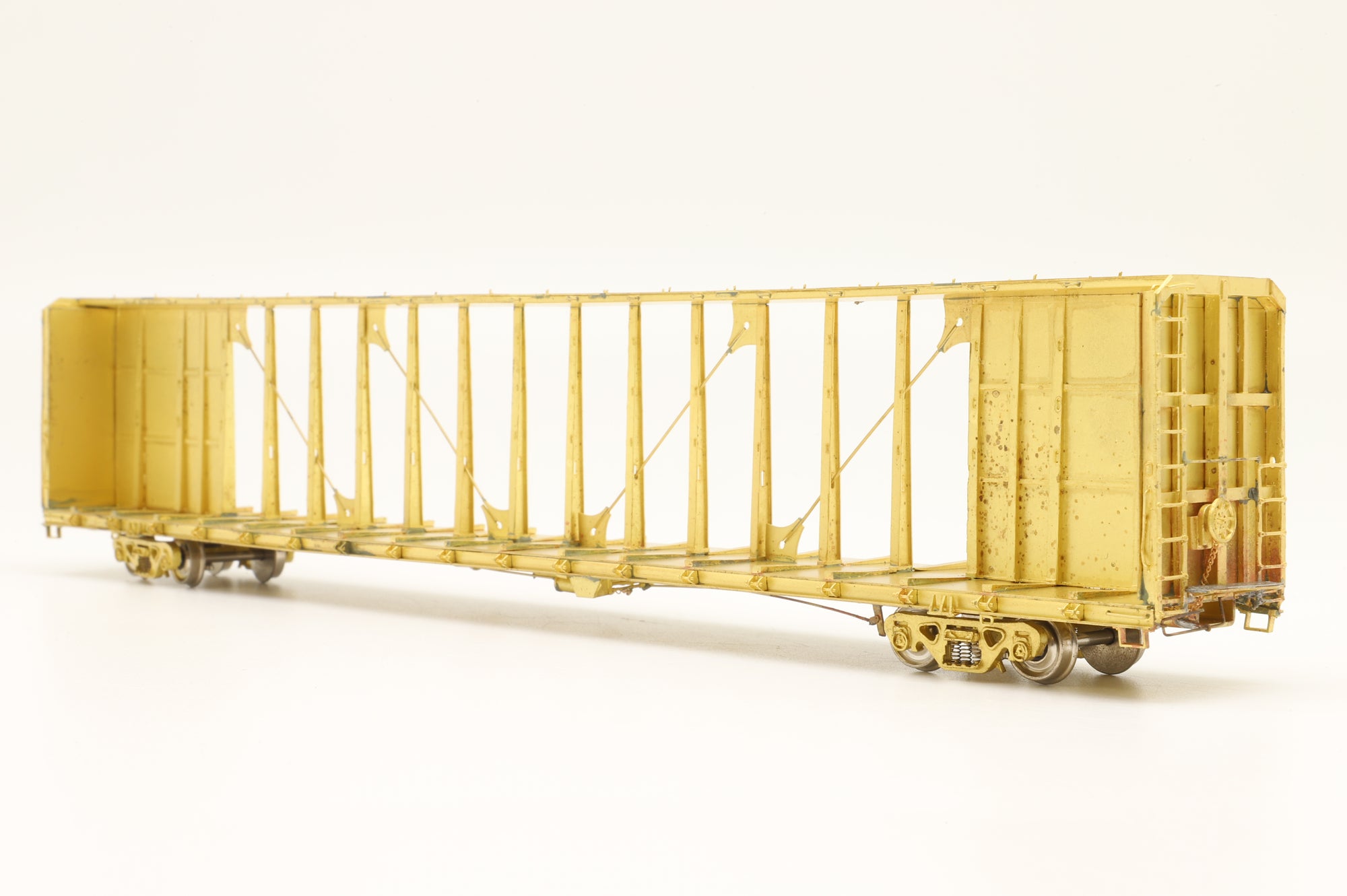 Overland Models/M.S Model HO OMI-3235 Trailer Train TSH 75' Flat Car Centerbeam Bulkhead, Unpainted Brass