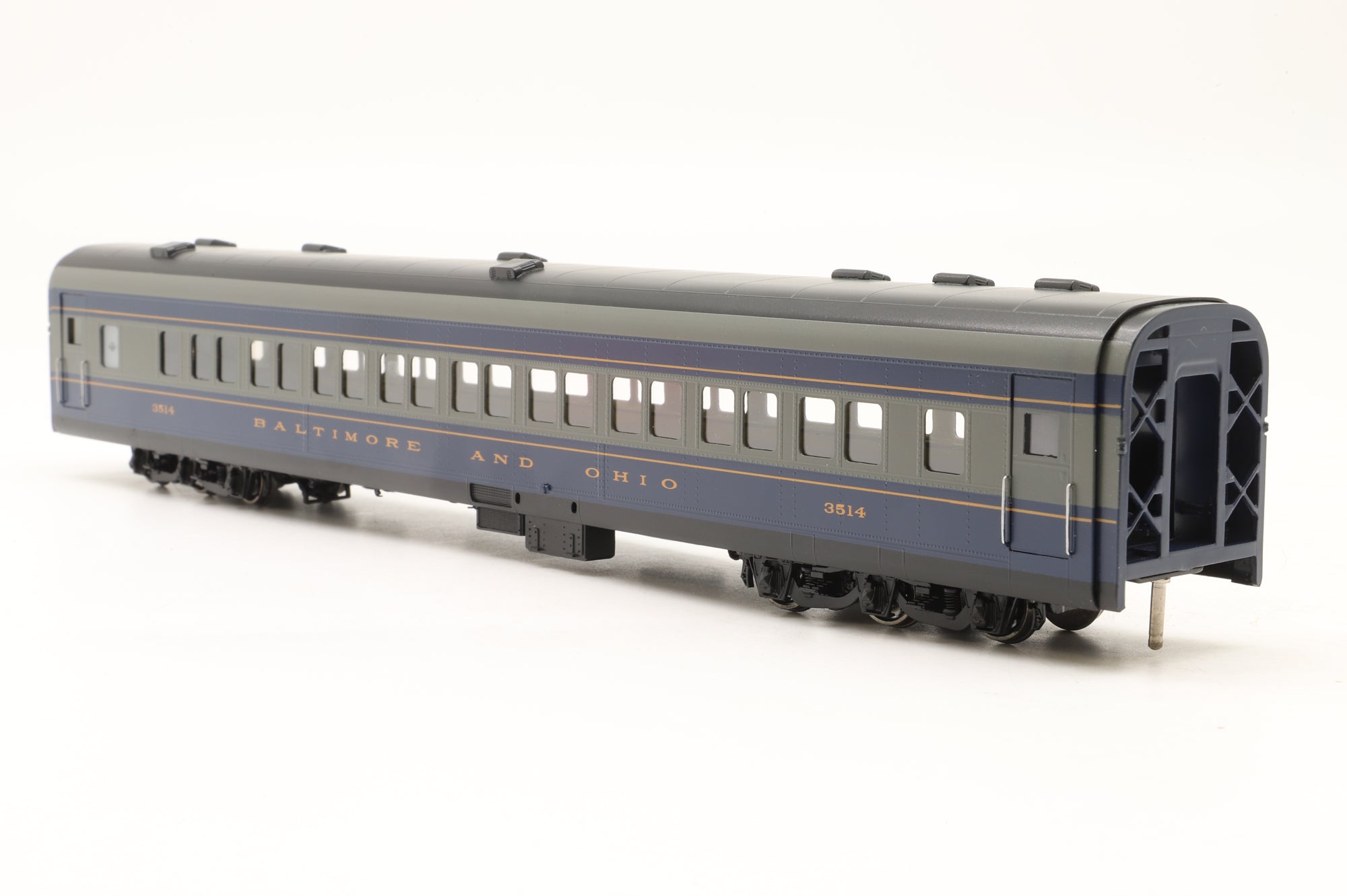 MTS Imports HO Brass Baltimore & Ohio Passenger Car Set 'The Royal Blue' Factory Painted