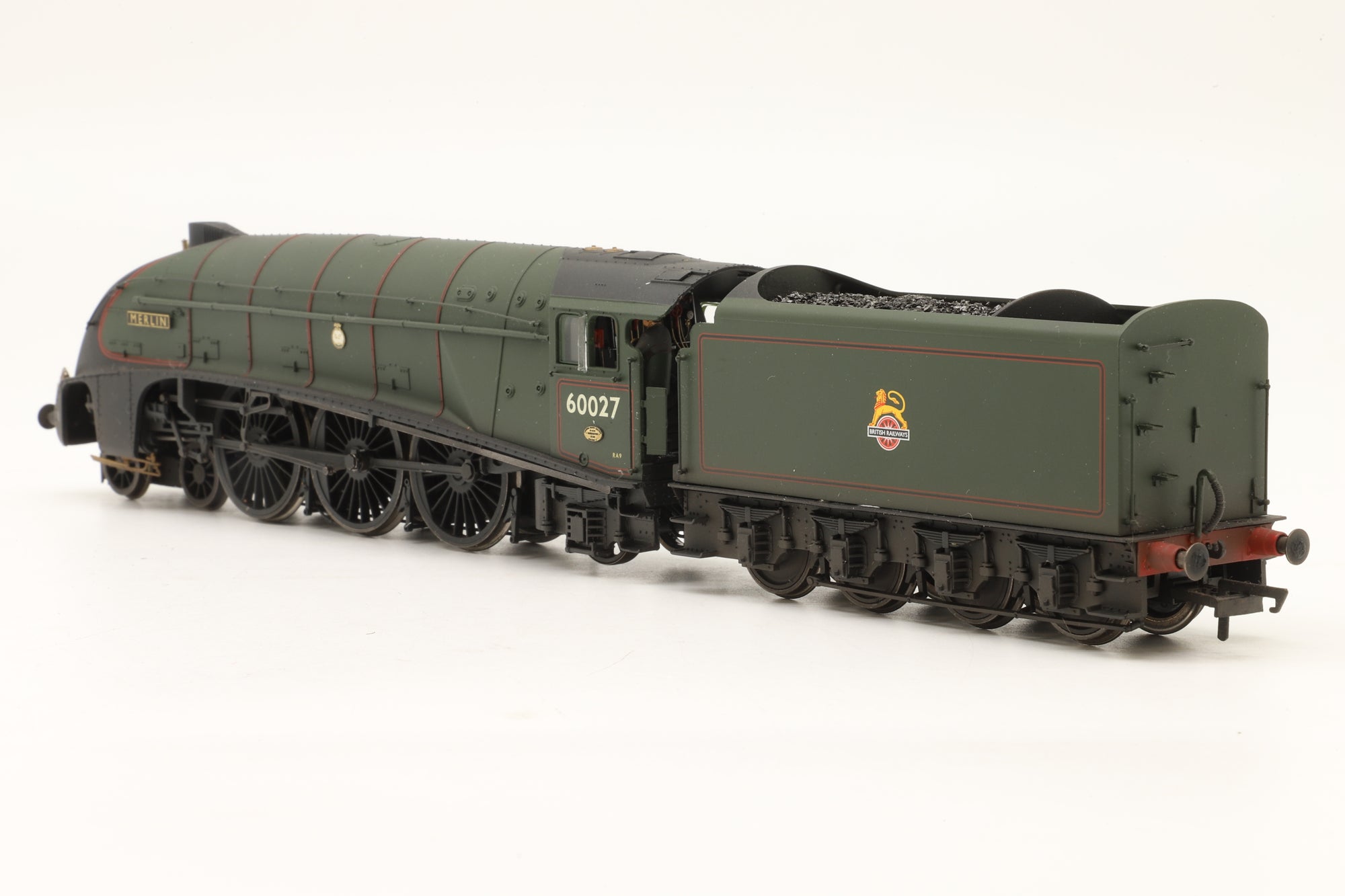 Hornby OO R3522 Class A4 '60027' 'Merlin' BR Lined Green E/C Renamed & Weathered DCC Sound