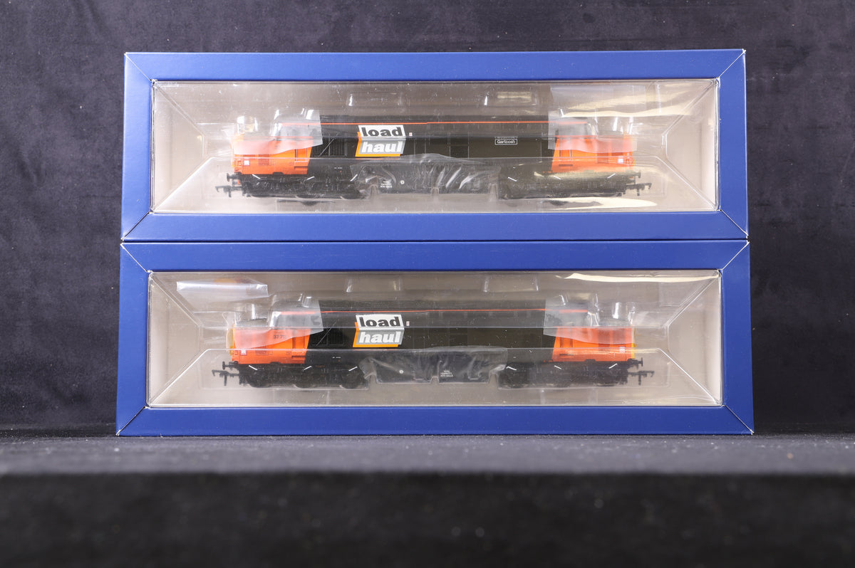 Bachmann OO 32-390Y Class 37/7 Twin Pack &#39;37713 &amp; 37884&#39; Loadhaul Excl. Rail Exclusive