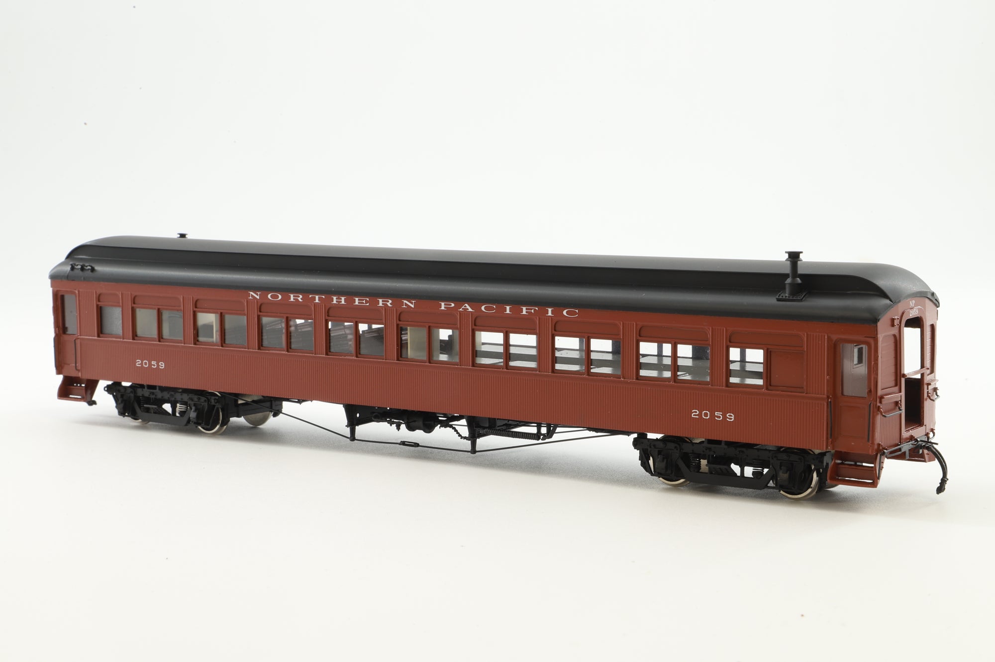 W&R Enterprises HO Brass 3235 Drovers Car NP v3  Mineral Red '2059'