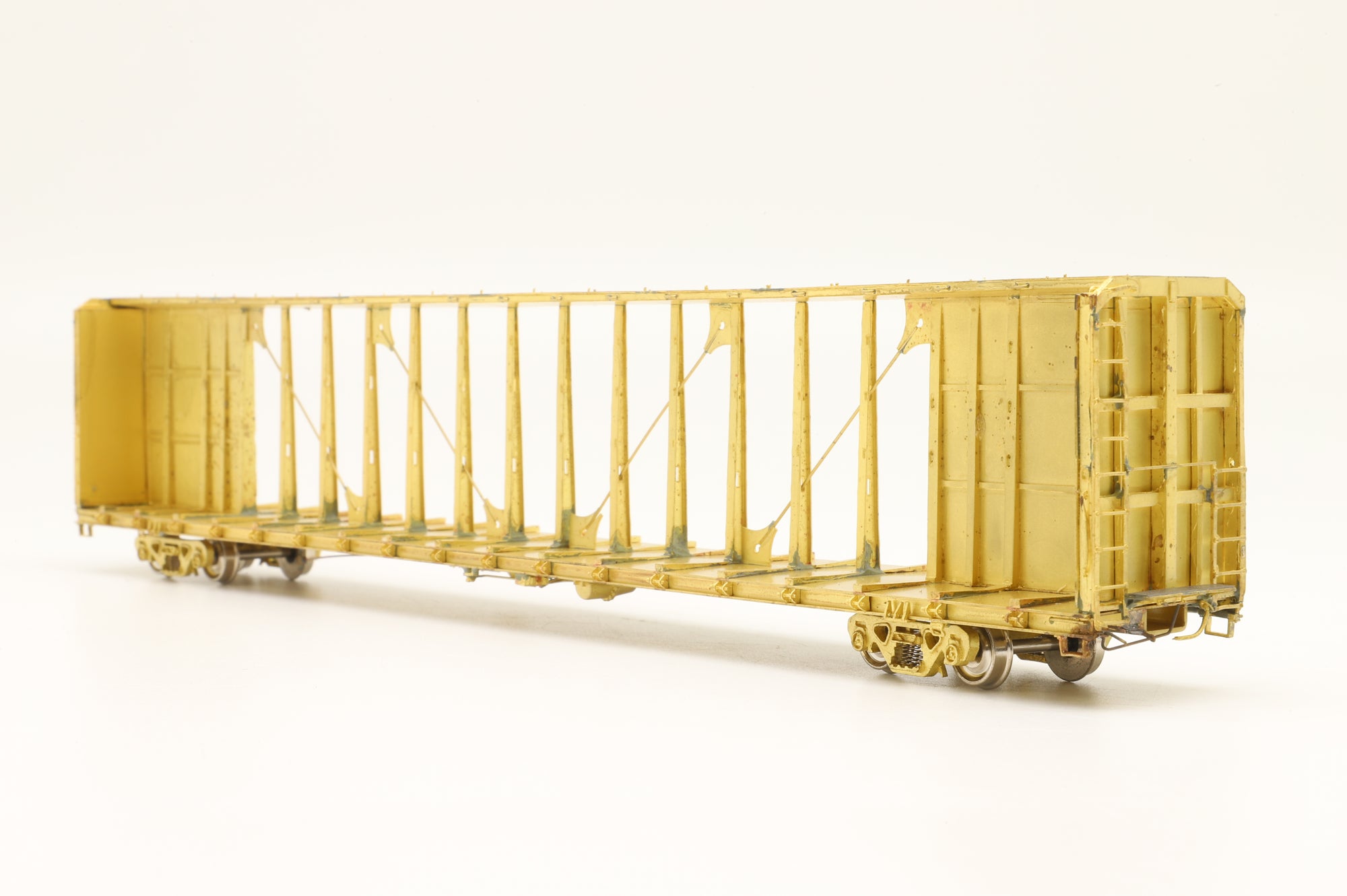Overland Models/M.S Model HO OMI-3235 Trailer Train TSH 75' Flat Car Centerbeam Bulkhead, Unpainted Brass