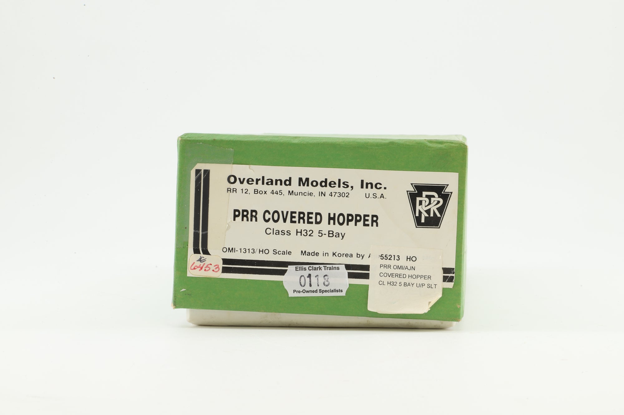 Overland Models HO Brass OMI-1313 Hopper covered PRR Class H32 '253753'