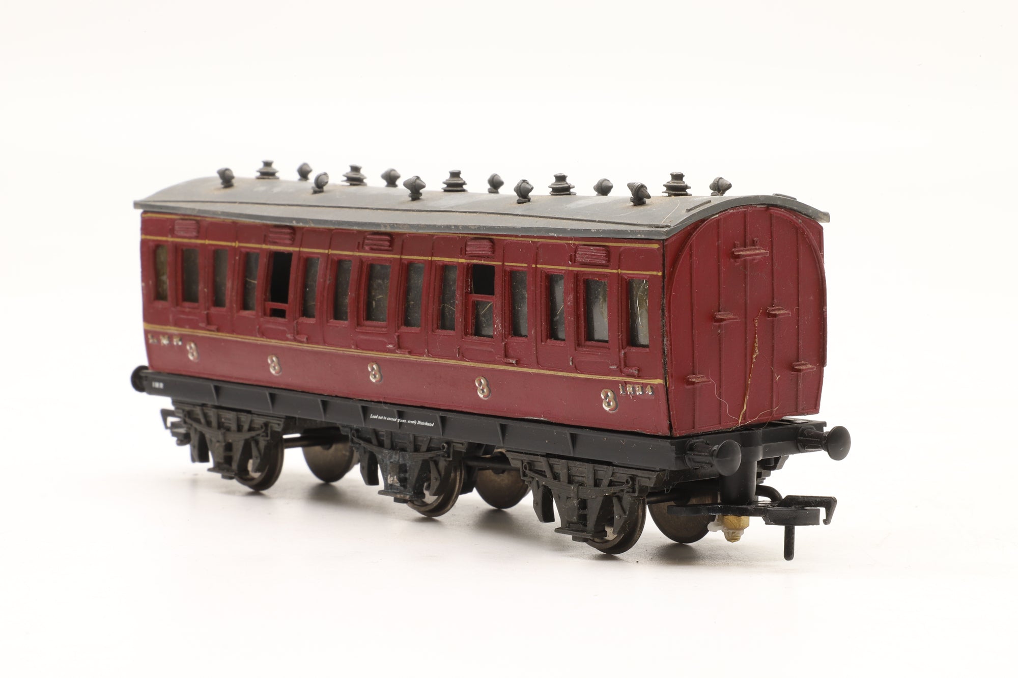 GEM/ Hornby OO Rake Of 4 6 Wheel LNWR Coaches Kit Built
