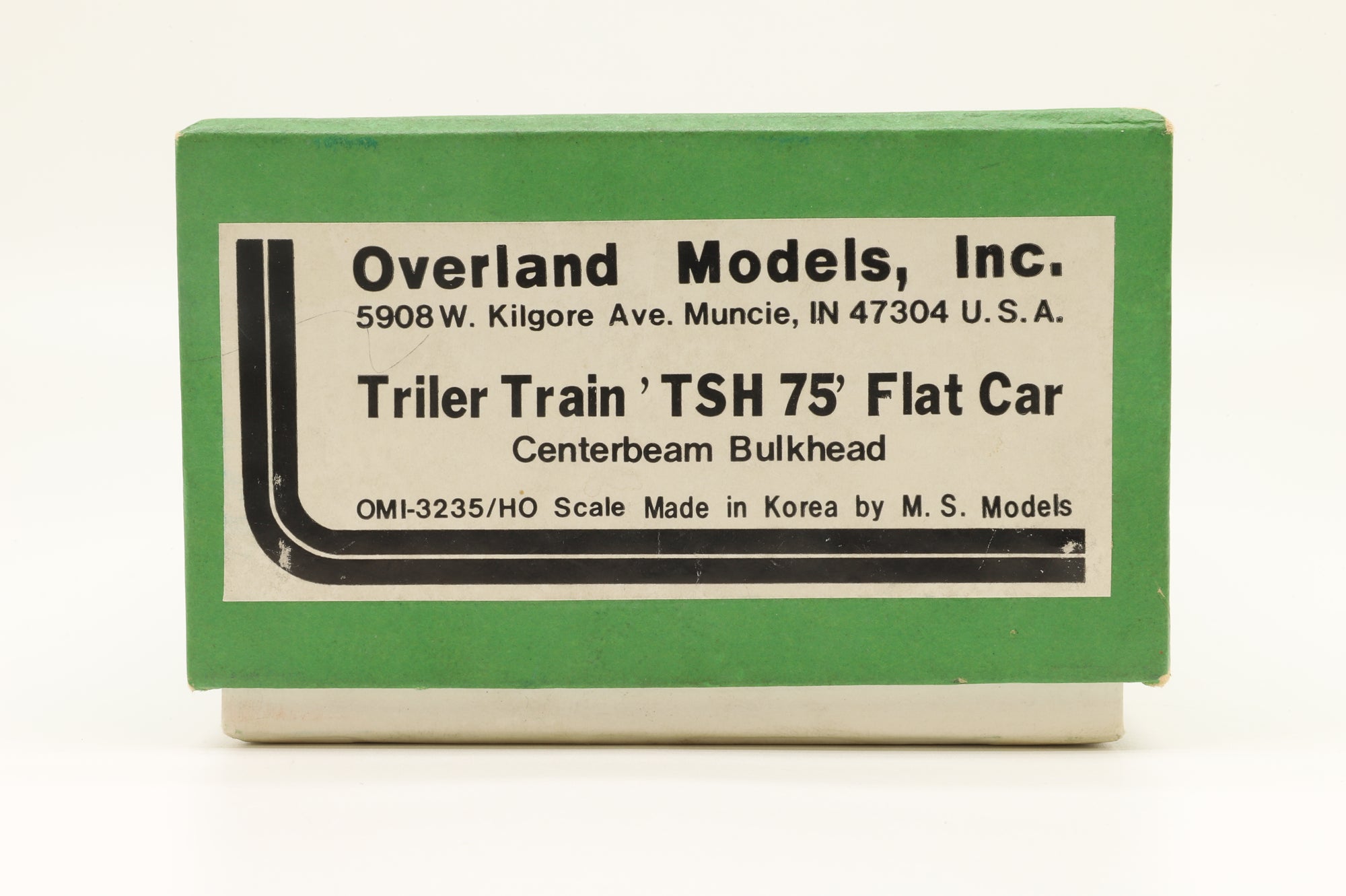 Overland Models/M.S Model HO OMI-3235 Trailer Train TSH 75' Flat Car Centerbeam Bulkhead, Unpainted Brass