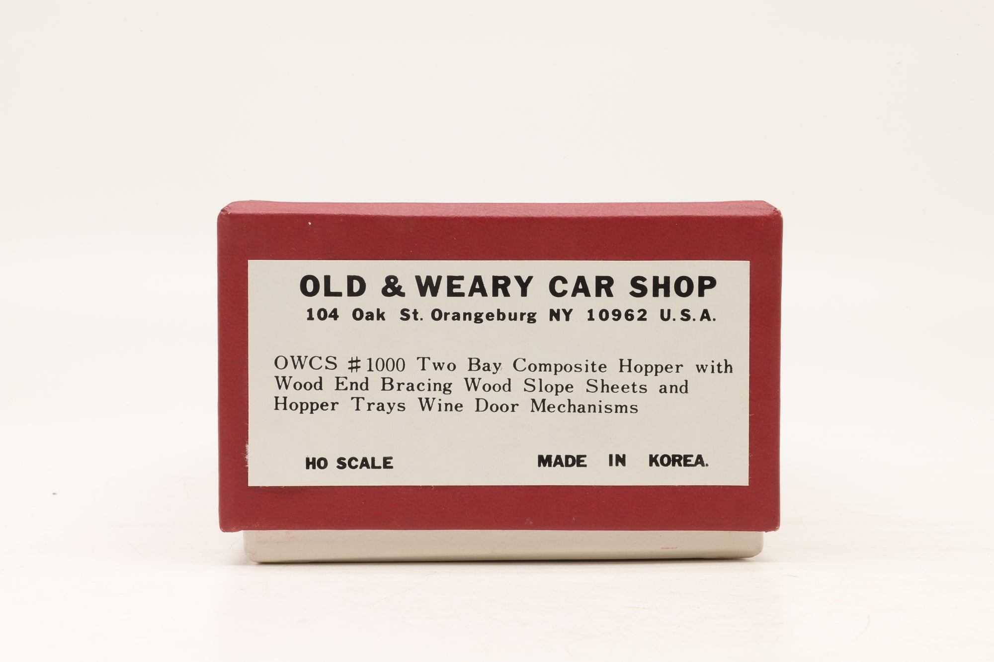 Old & Weary Car Shop HO Brass OWCS 1000 Two Bay Composite Hopper Wagon Unpainted