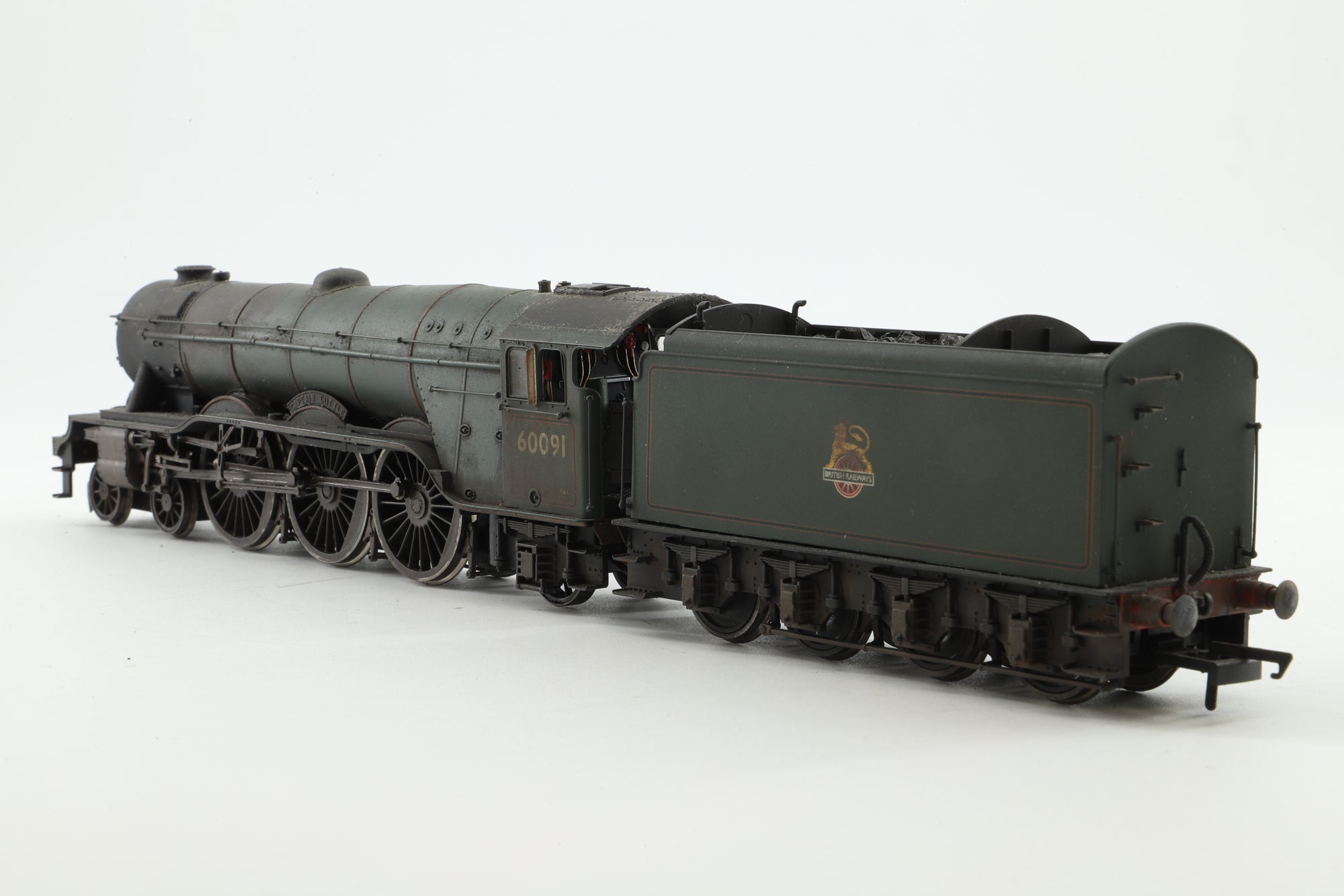 Hornby OO BR 4-6-2 Class A3 '60091' 'Captain Cuttle', Weathered & DCC Sound