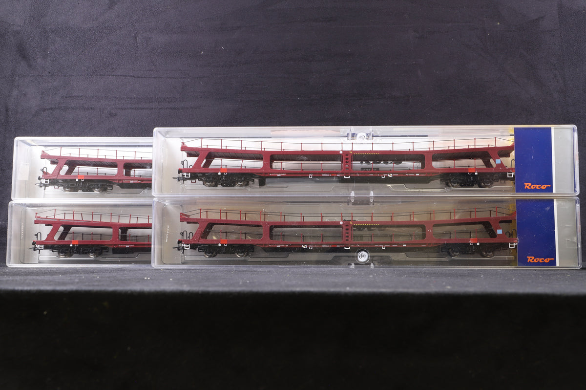 Roco HO 67568 Rake Of 4 DDm Car Carrier Wagons