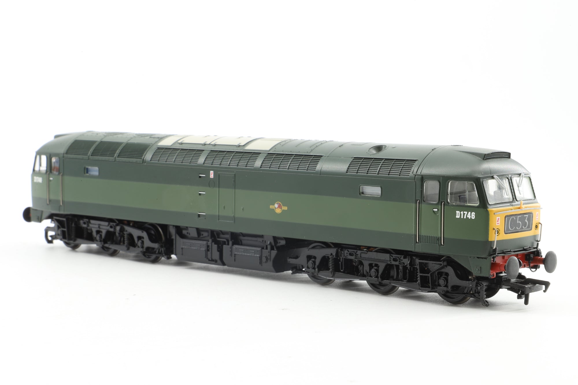 Bachmann OO 32-801DS Class 47 'D1746' BR Two Tone Green Half Yellow Ends & Four Digit Headcode, DCC Sound