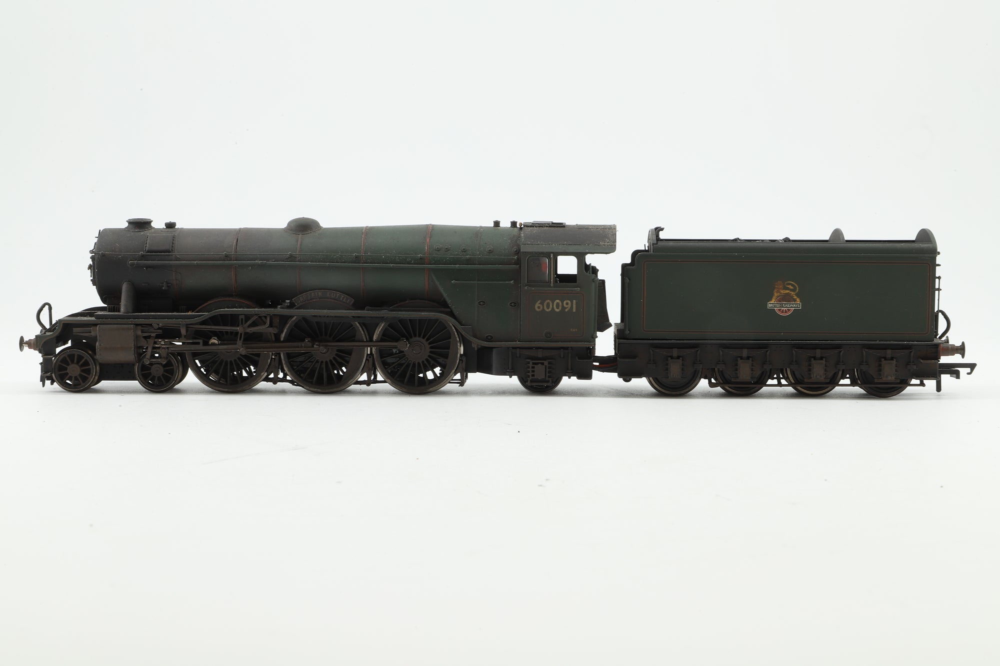 Hornby OO BR 4-6-2 Class A3 '60091' 'Captain Cuttle', Weathered & DCC Sound