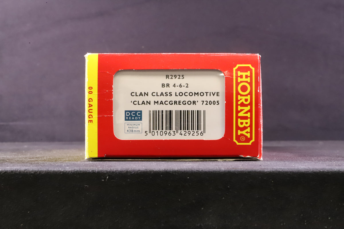 Hornby OO R2925 Clan Class &#39;72005&#39; &#39;Clan Macgregor&#39; BR Lined Green L/C