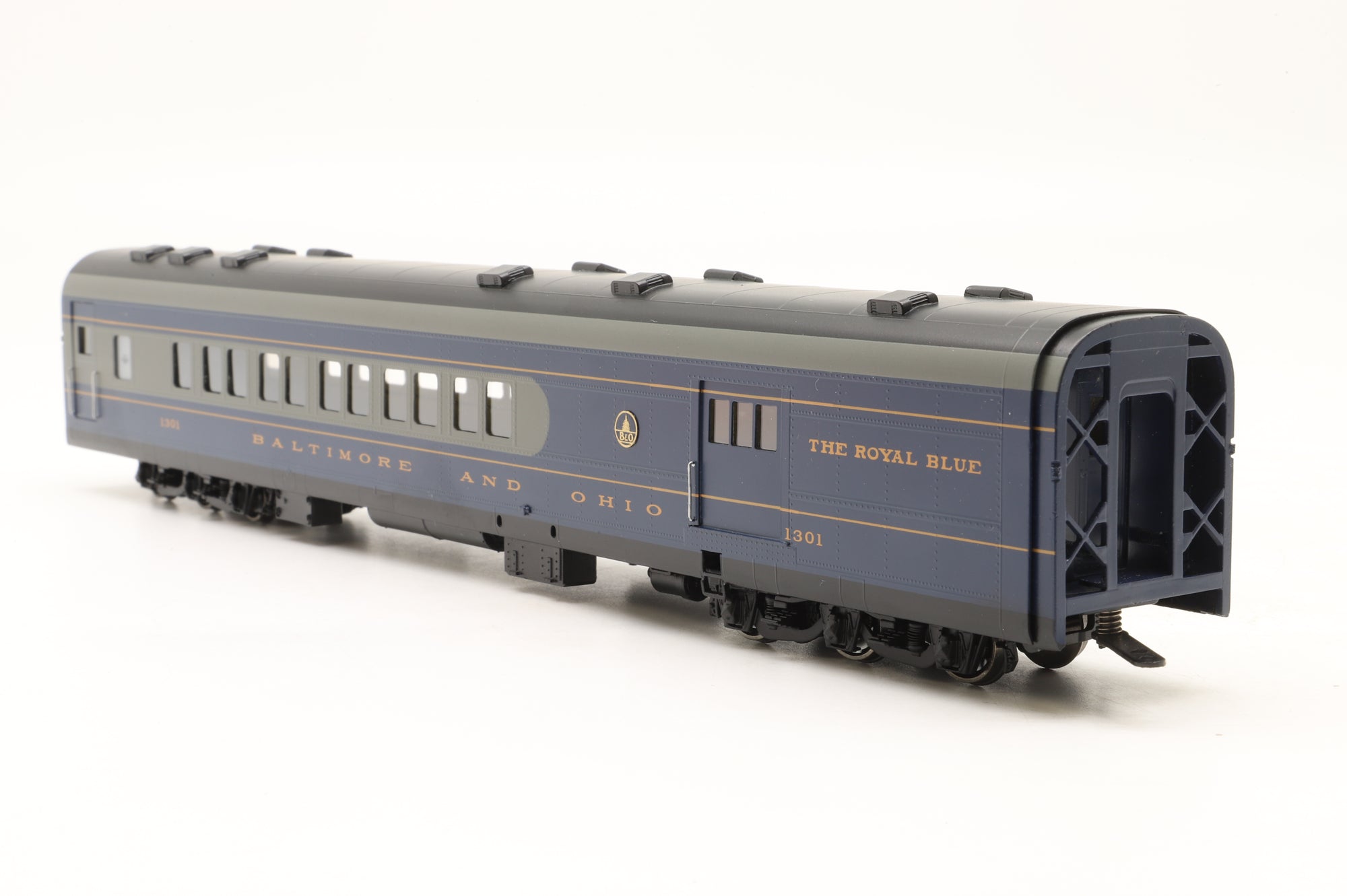 MTS Imports HO Brass Baltimore & Ohio Passenger Car Set 'The Royal Blue' Factory Painted