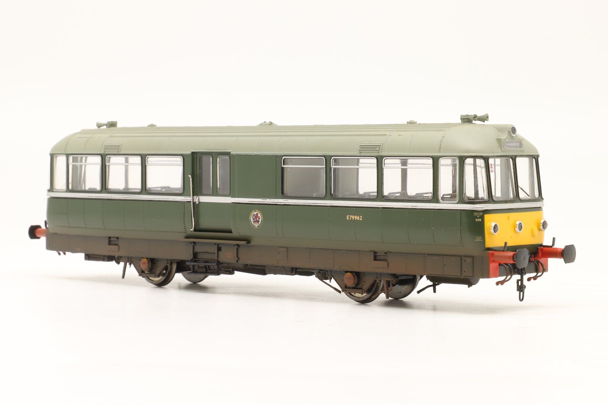 Heljan OO 87041 Railbus W&M 'E79962' Green with Large Yellow Panels Weathered