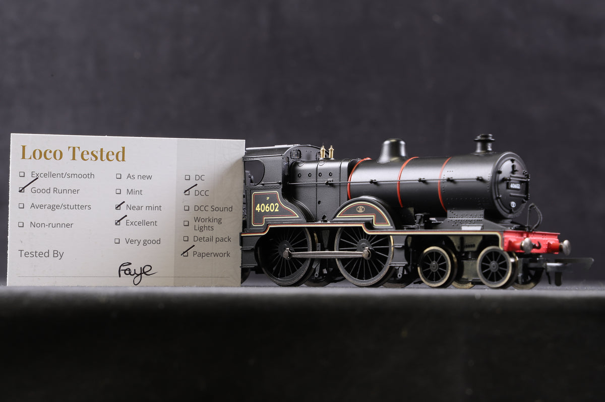 Hornby OO R3315 4-4-0 Class 2P &#39;40602&#39; Fowler Locomotive BR Lined Black L/C, DCC Fitted