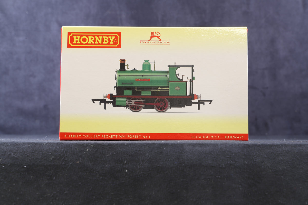 Hornby OO R3680 Class W4 Peckett 0-4-0ST &#39;Forest No.1&#39; in Charity Colliery lined green