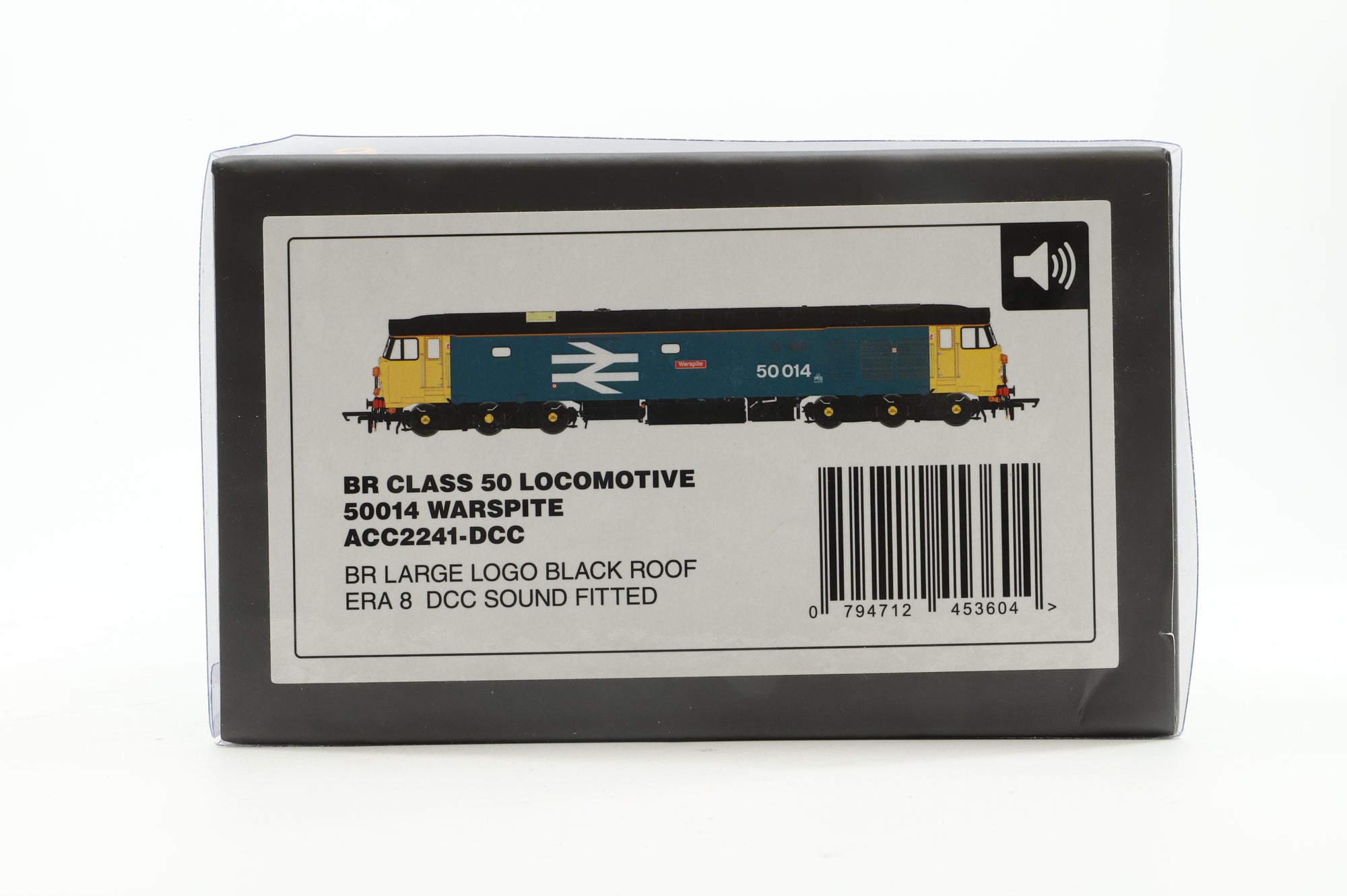 Accurascale OO ACC2241 Class 50 50014 'Warspite' in BR Large Logo Blue - DCC Sound