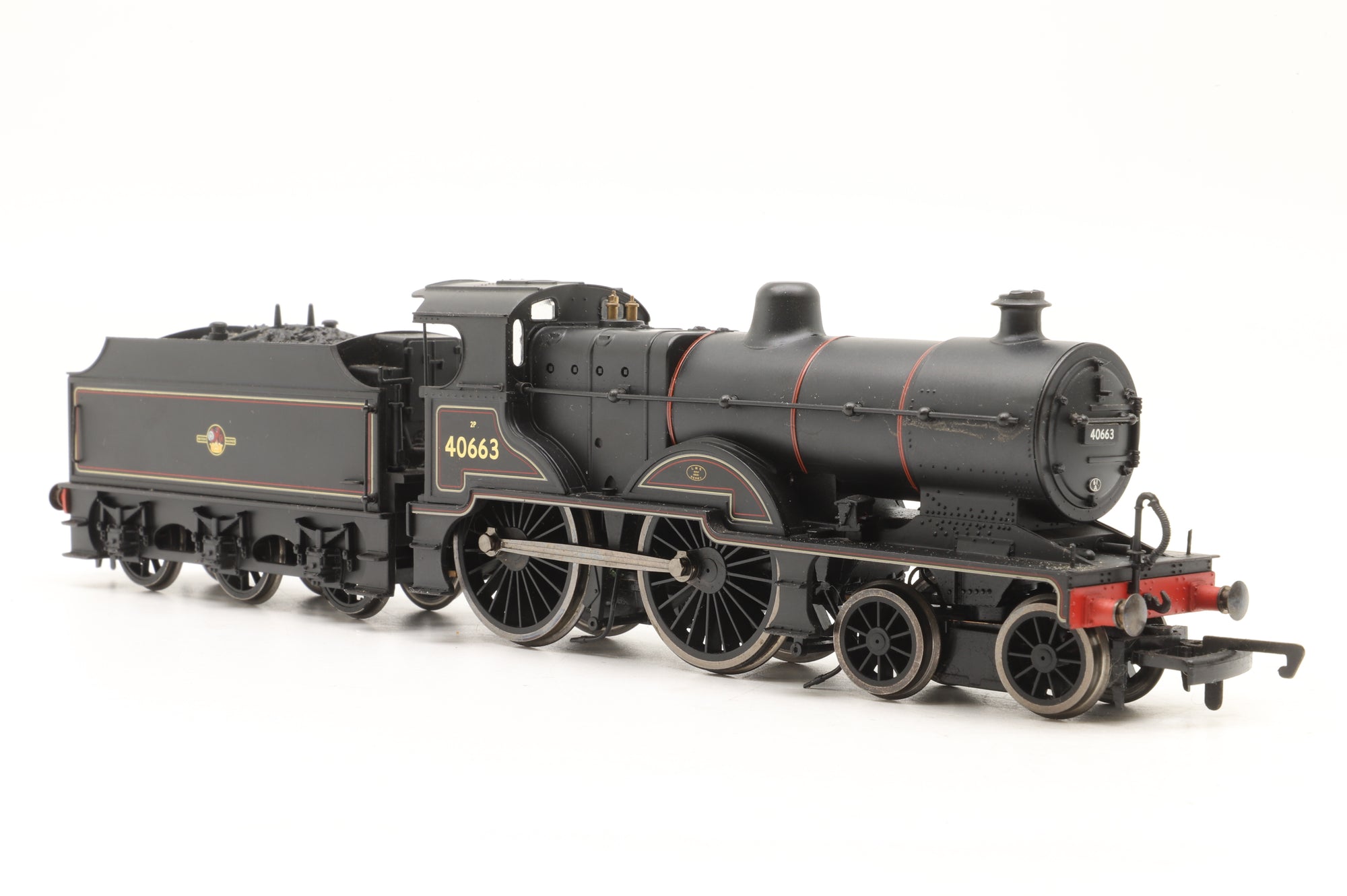 WORKSHOP Hornby OO R3028 Class 2P 40663 in Lined BR Black w/ Late Crests