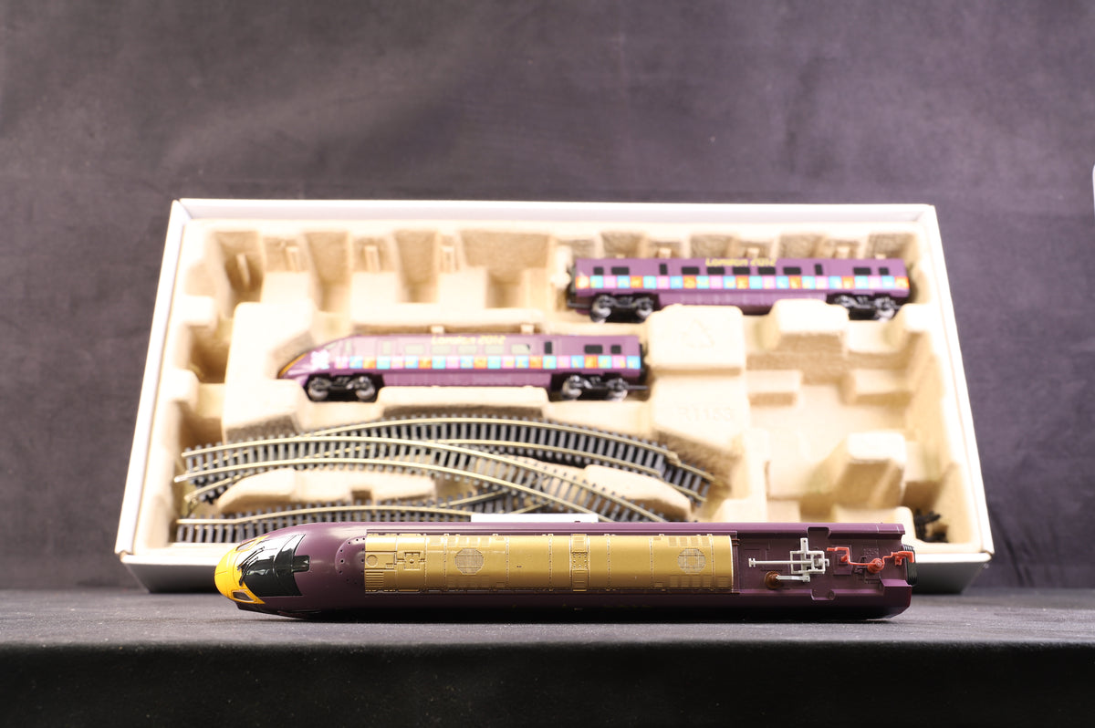 Hornby OO R1153 London 2012 Trainset 3 Car Hitachi Javelin London 2012 Olympics/Paralympics Purple Livery