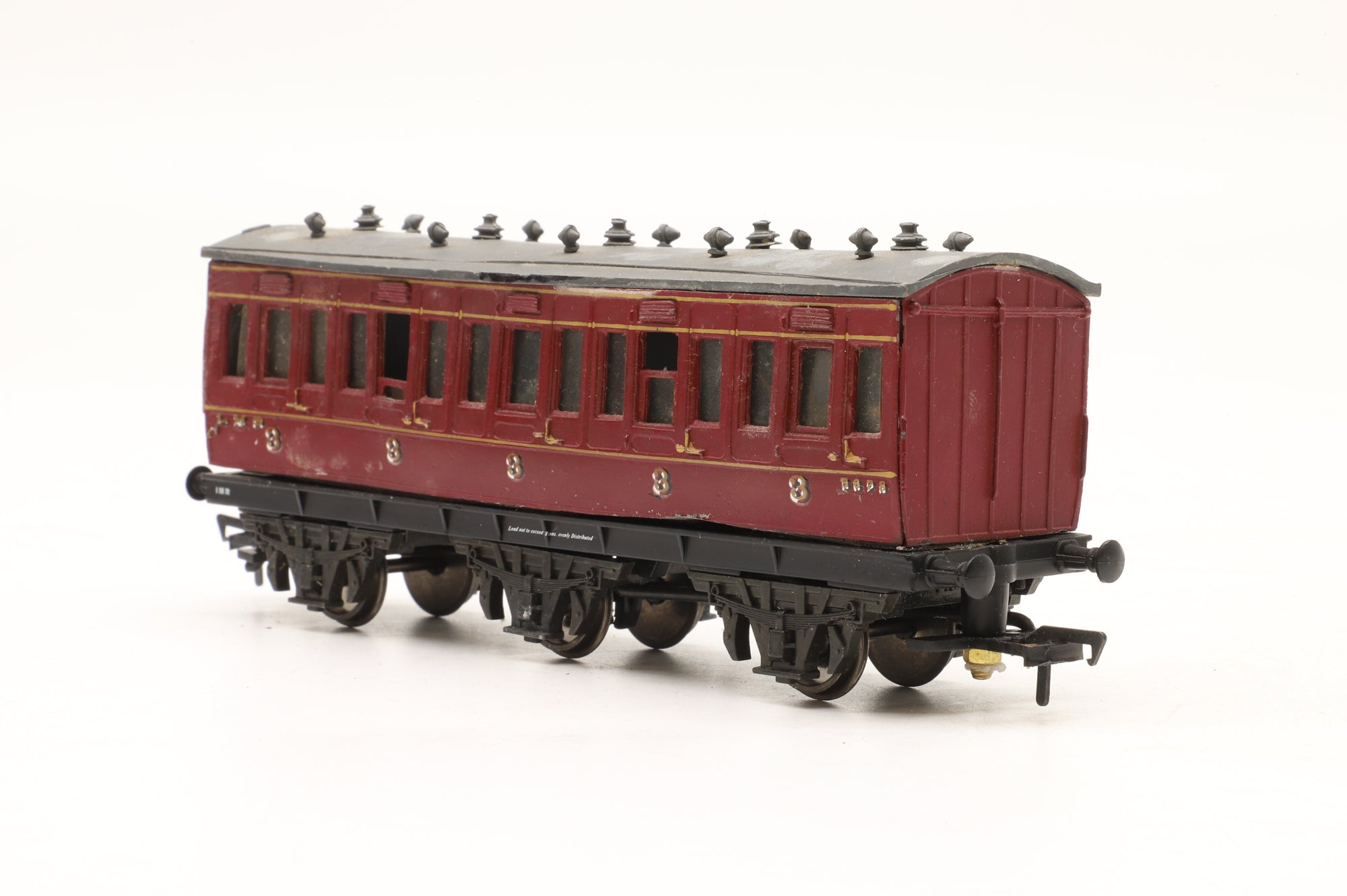 GEM/ Hornby OO Rake Of 4 6 Wheel LNWR Coaches Kit Built