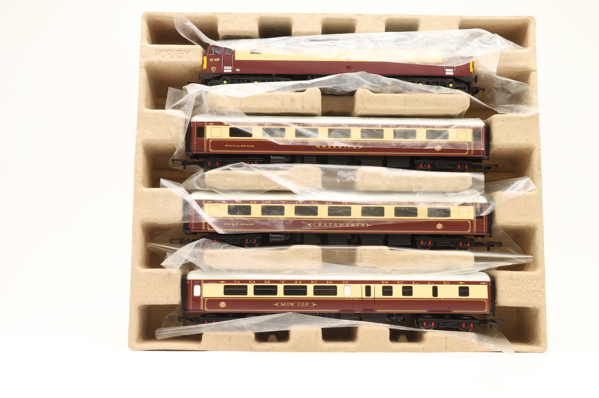 Hornby OO R3697 'Northern Belle' Train Pack Incl. Class 57 57601 'Windsor Castle' & 3x Mk2s