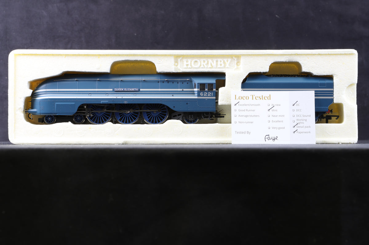 Hornby OO R2285 LMS 4-6-2 Princess Coronation Class &#39;6221&#39; &#39;Queen Elizabeth&#39;