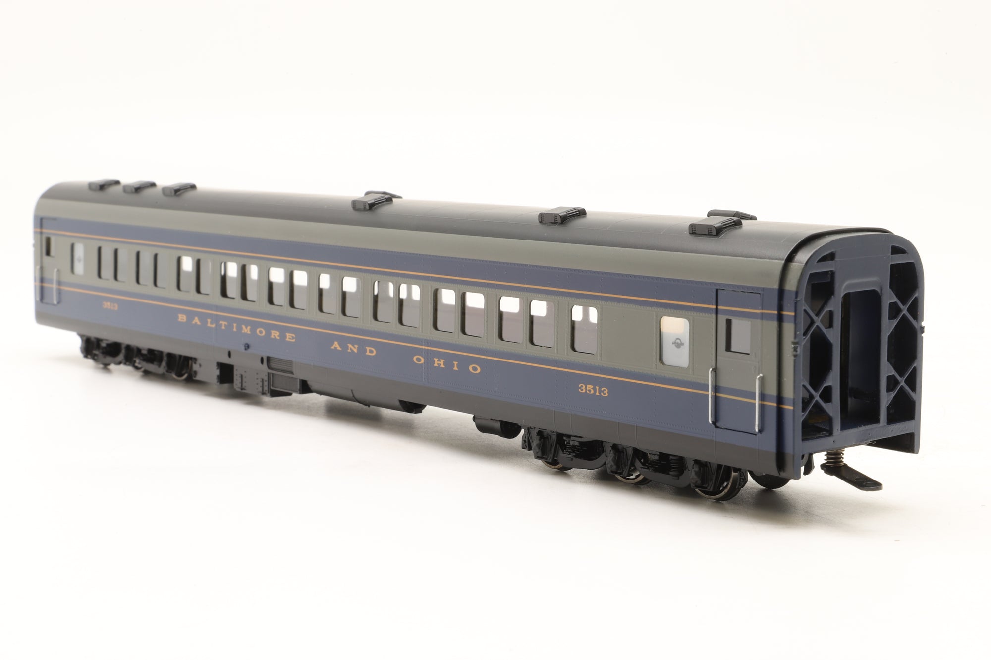 MTS Imports HO Brass Baltimore & Ohio Passenger Car Set 'The Royal Blue' Factory Painted