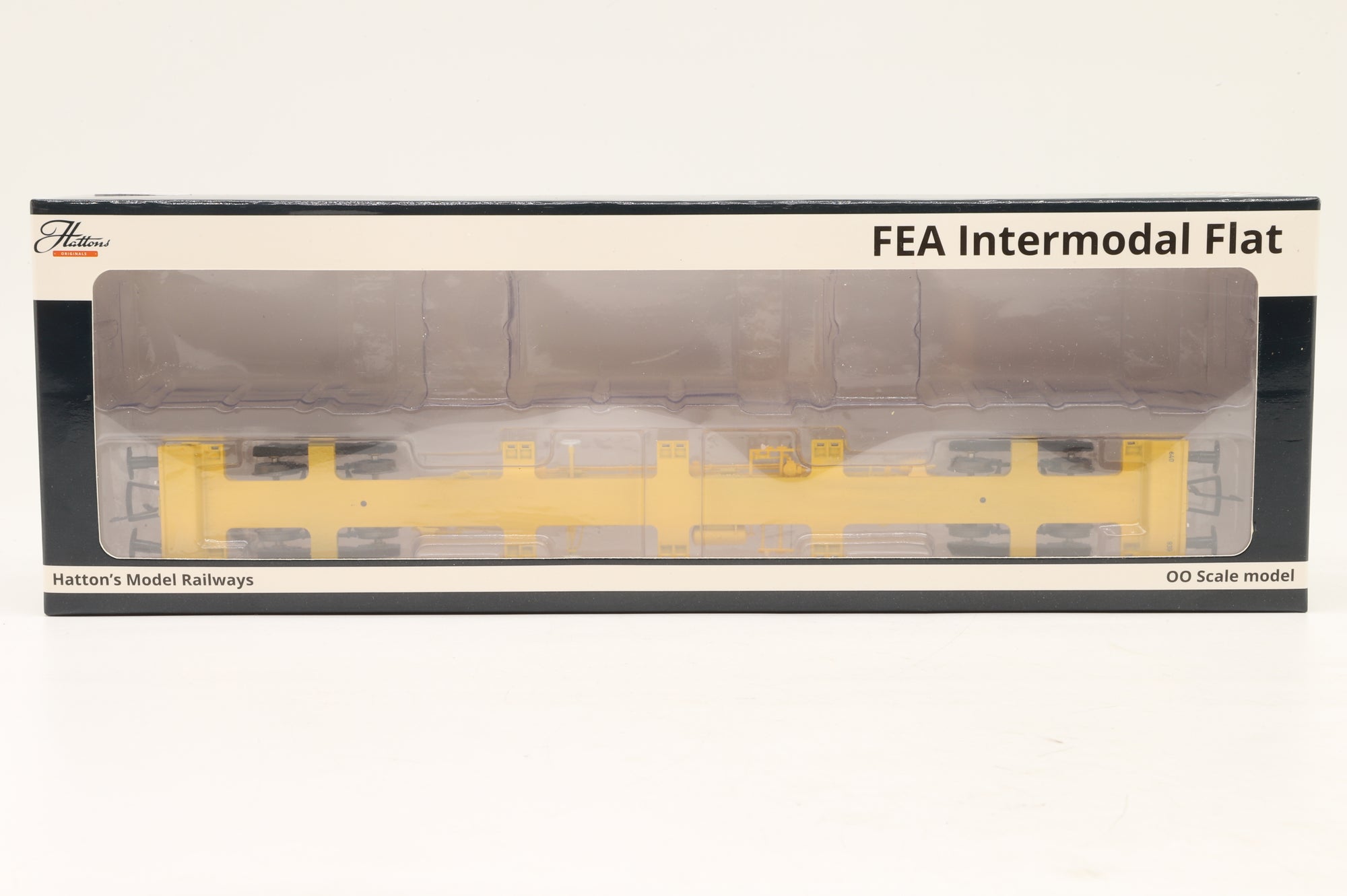 Hattons OO H4-FEAS-007 FEA-S Intermodal Wagon Transplant Yellow
