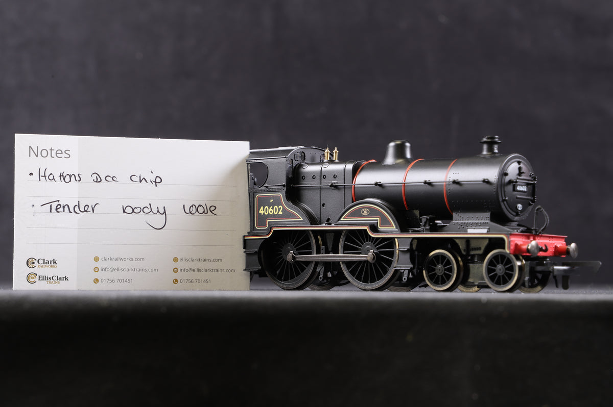 Hornby OO R3315 4-4-0 Class 2P &#39;40602&#39; Fowler Locomotive BR Lined Black L/C, DCC Fitted